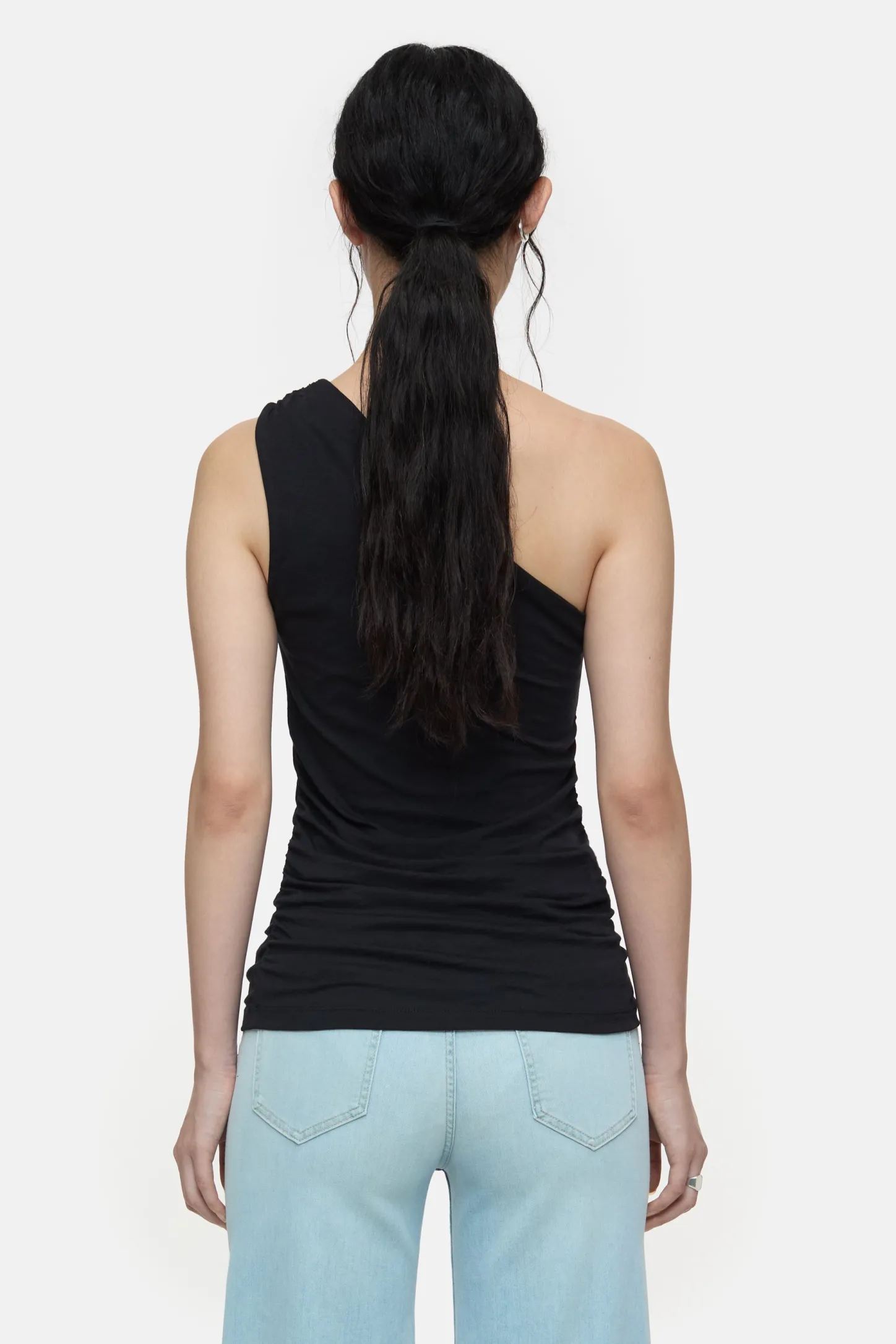CLOSED T-Shirts>Asymmetrische Bovenkant Zwart