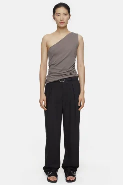 CLOSED T-Shirts>Asymmetrische Bovenkant Stromboli Grijs