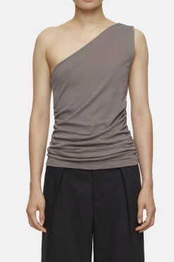 CLOSED T-Shirts>Asymmetrische Bovenkant Stromboli Grijs