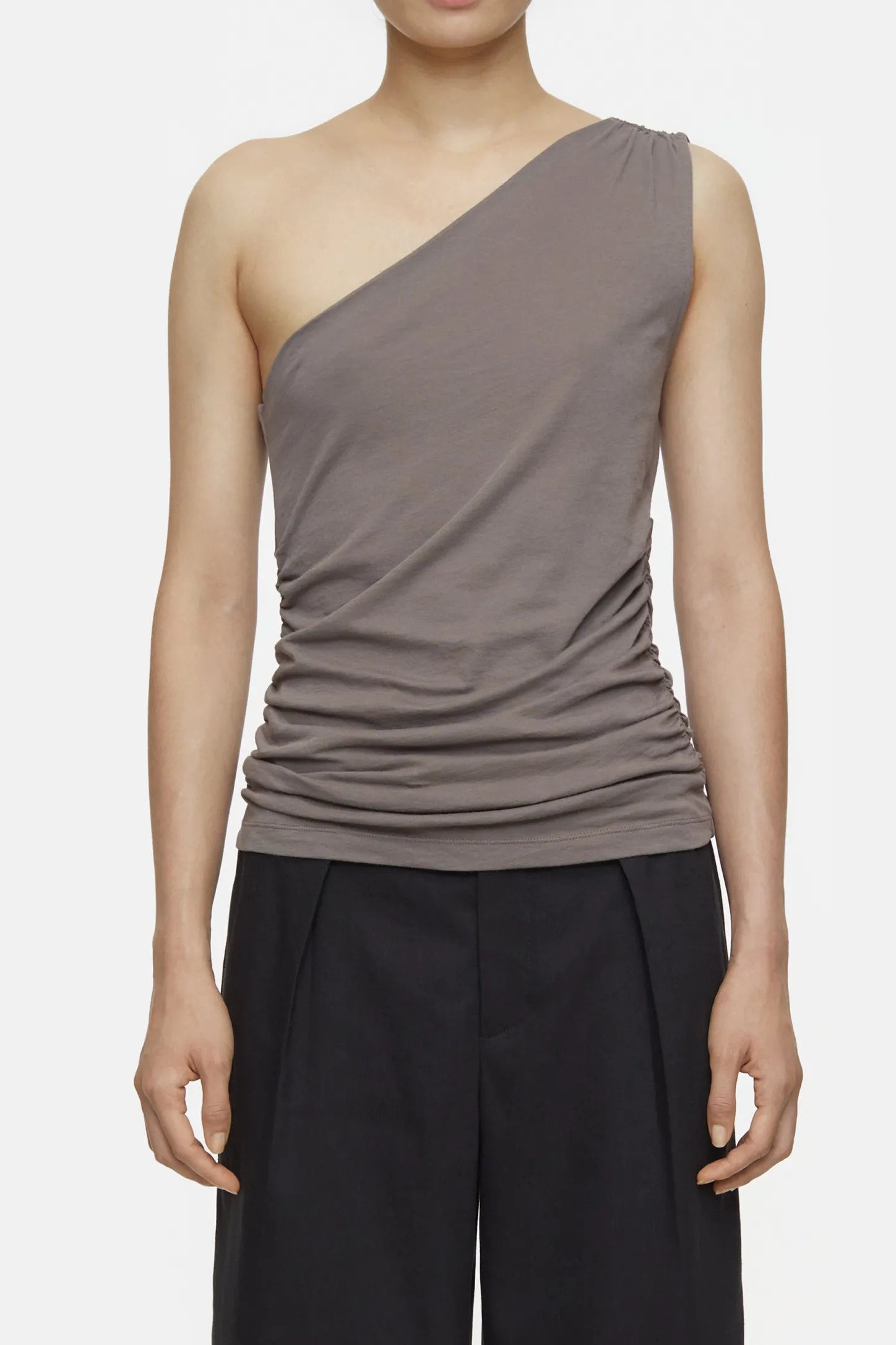 CLOSED T-Shirts>Asymmetrische Bovenkant Stromboli Grijs