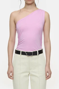 CLOSED T-Shirts>Asymmetrische Bovenkant Roze Pony