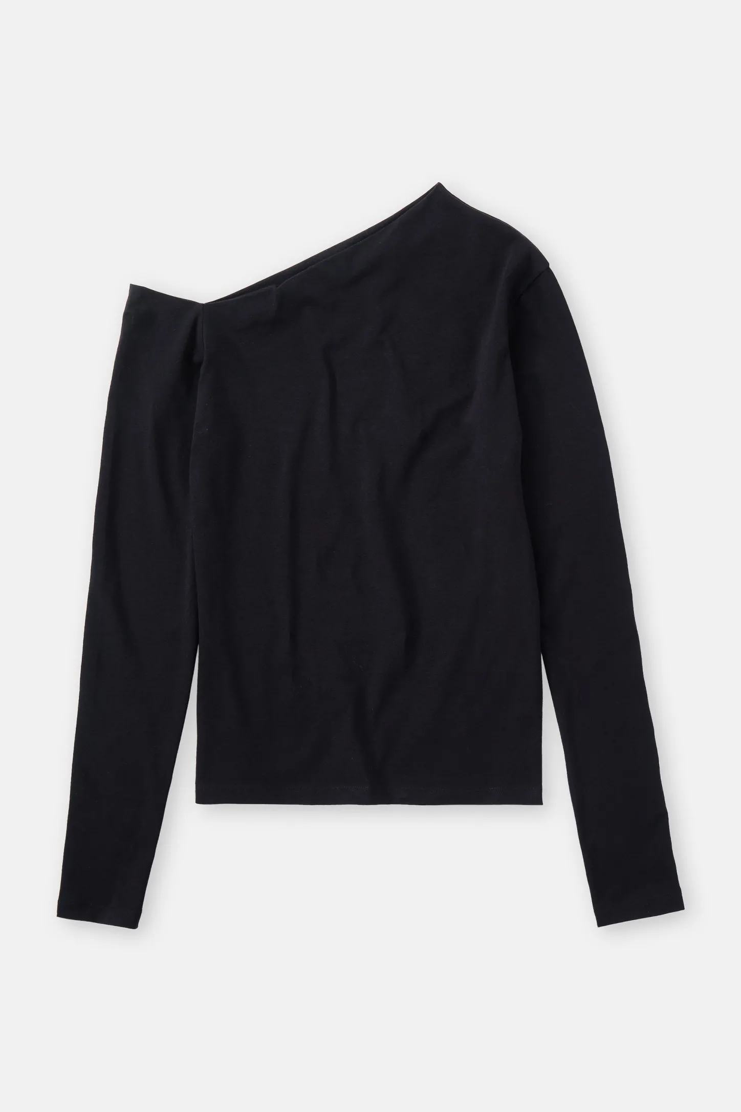 CLOSED T-Shirts>Asymmetrische Lange Mouw Zwart