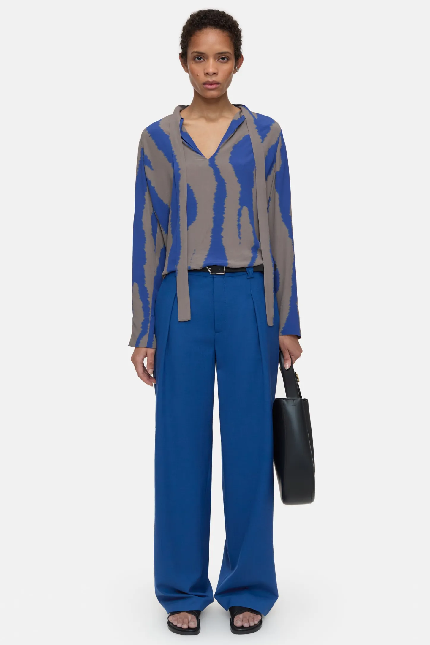 CLOSED Overhemden En Blouses>Bedrukte Blouse Voor Altijd Blauw
