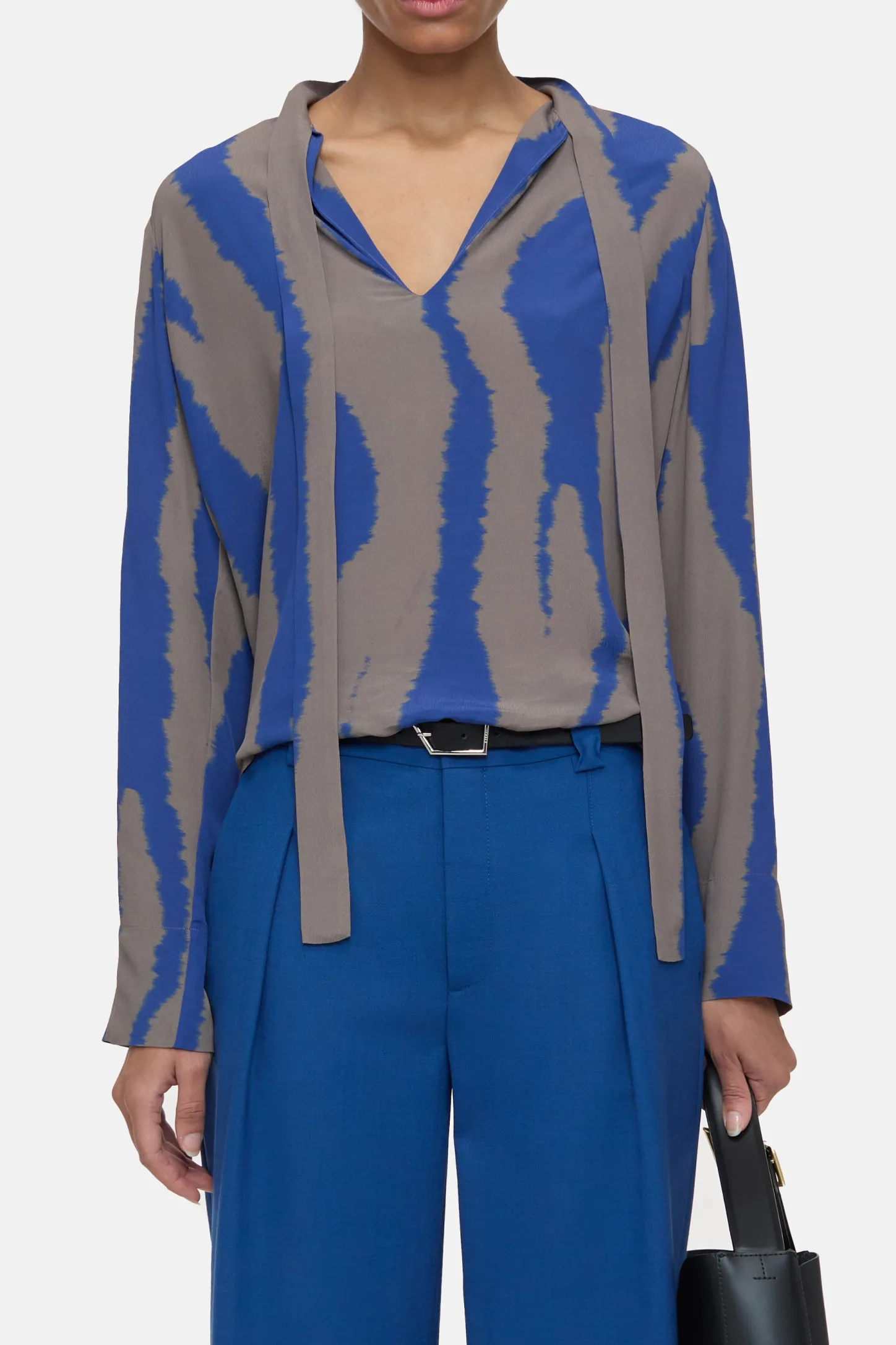 CLOSED Overhemden En Blouses>Bedrukte Blouse Voor Altijd Blauw