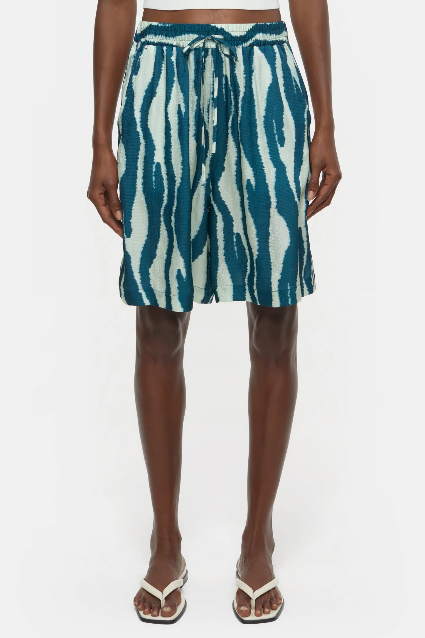 CLOSED Korte Broek>Bermudashort Met Print Middernacht Meer