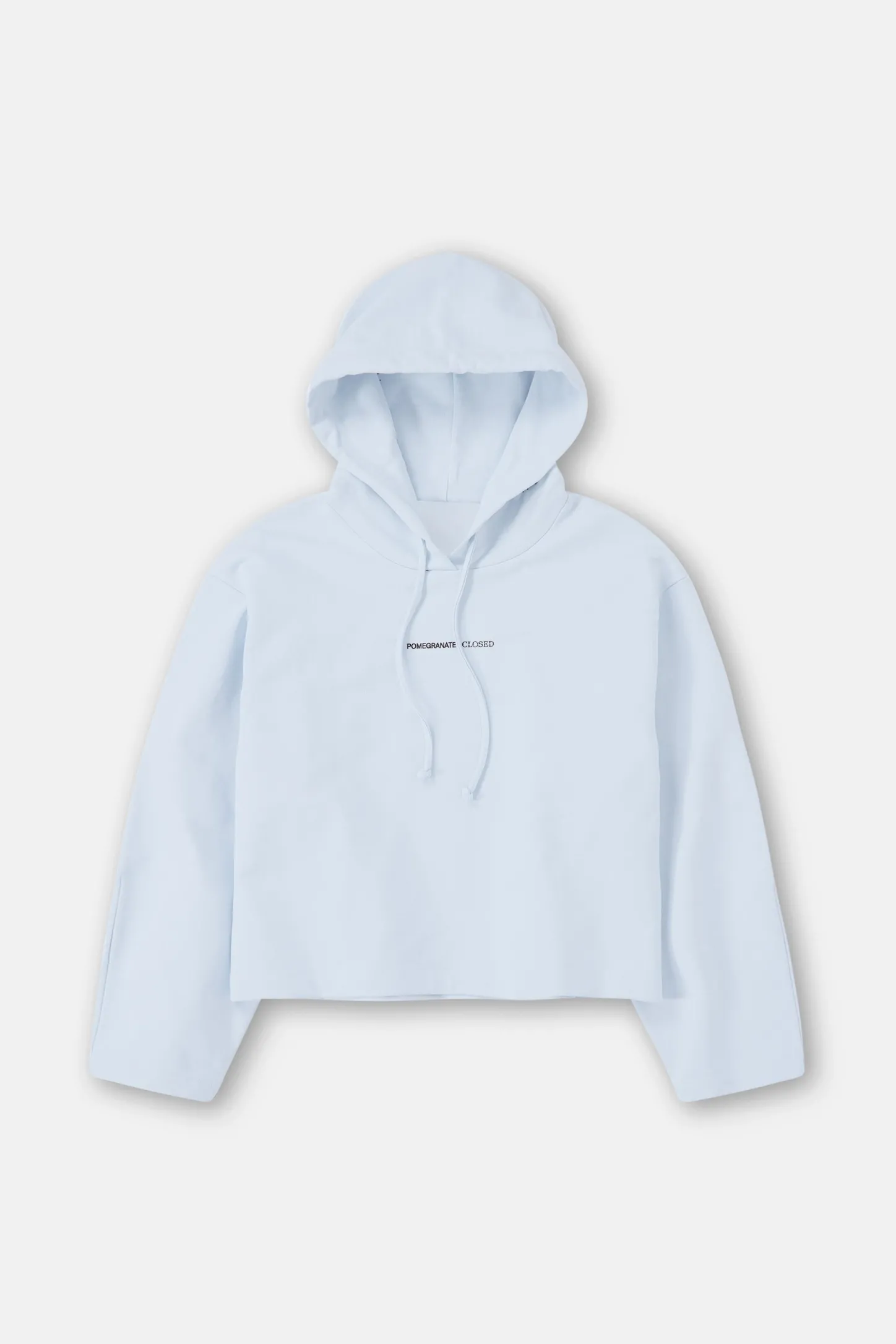 CLOSED Sweatshirts>Bijgesneden Hoodie Met Print Zacht Blauw
