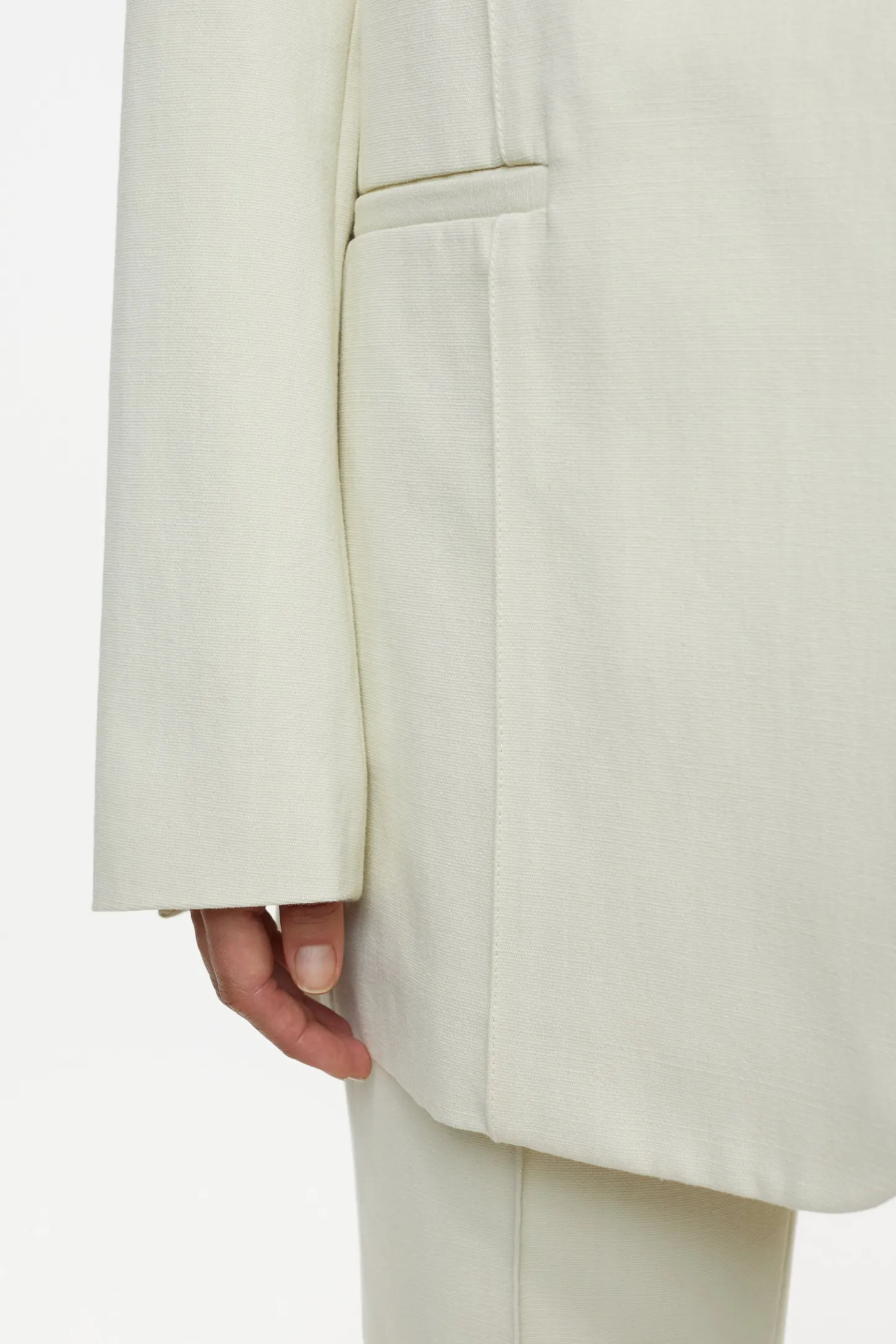 CLOSED Blazers>Biologische Katoenen Blazer Ivoor