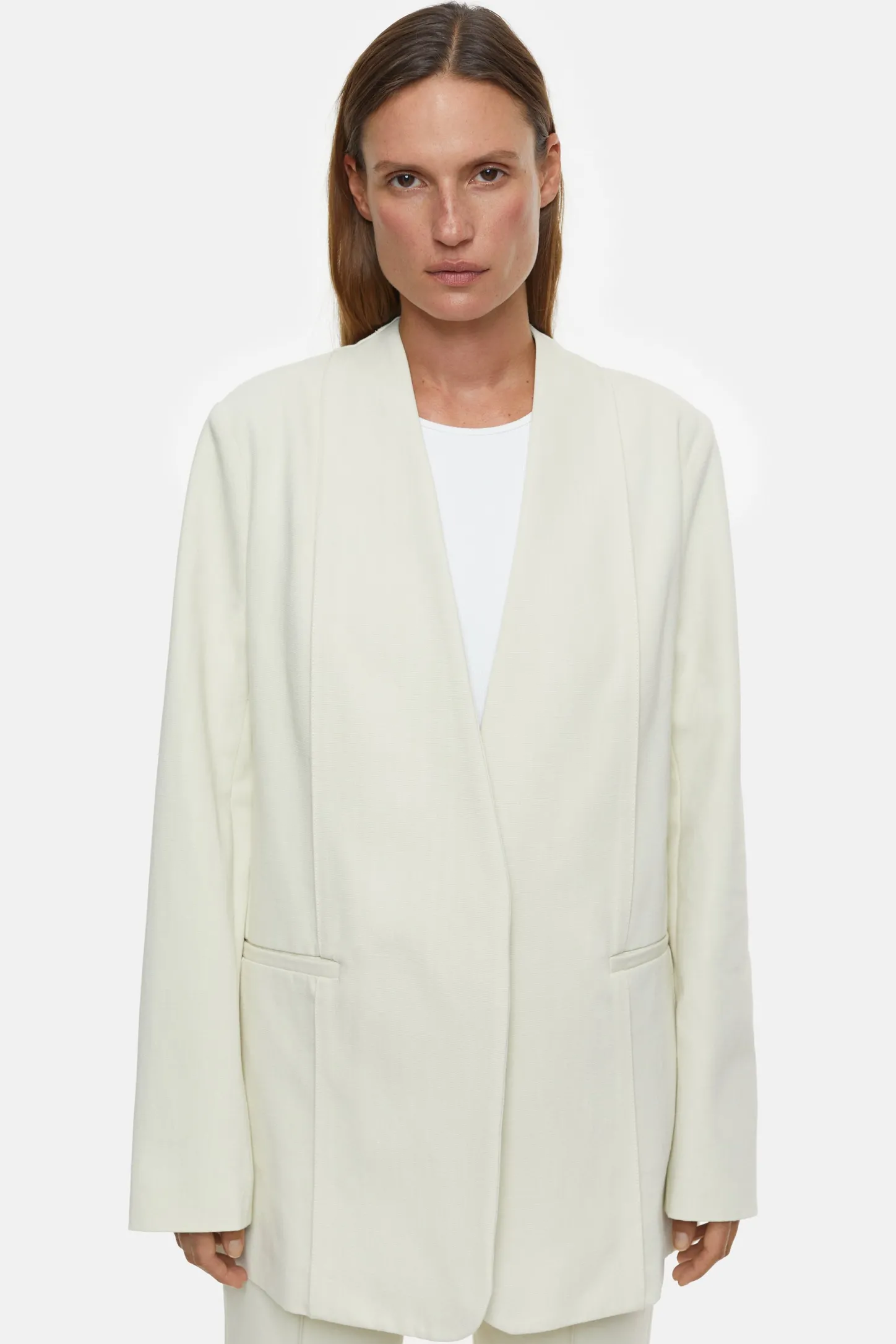 CLOSED Jassen En Jassen>Biologische Katoenen Blazer Ivoor