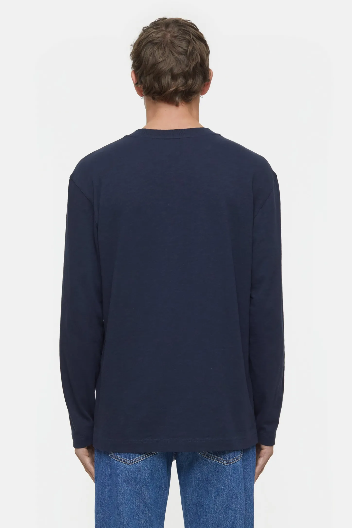 CLOSED T-Shirts>Biologische Katoenen Lange Mouwen Donkere Nacht