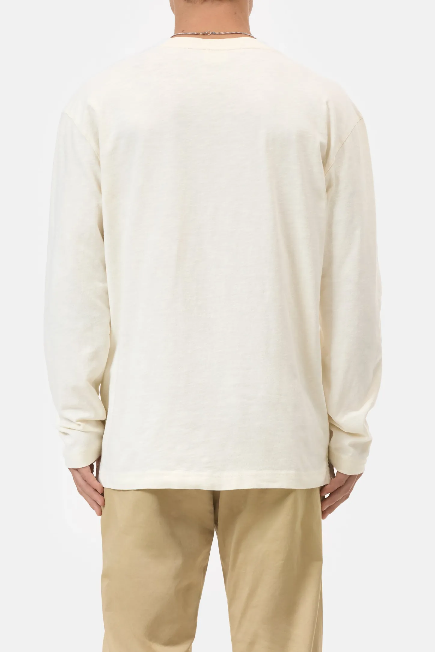 CLOSED T-Shirts>Biologische Katoenen Lange Mouwen Ivoor