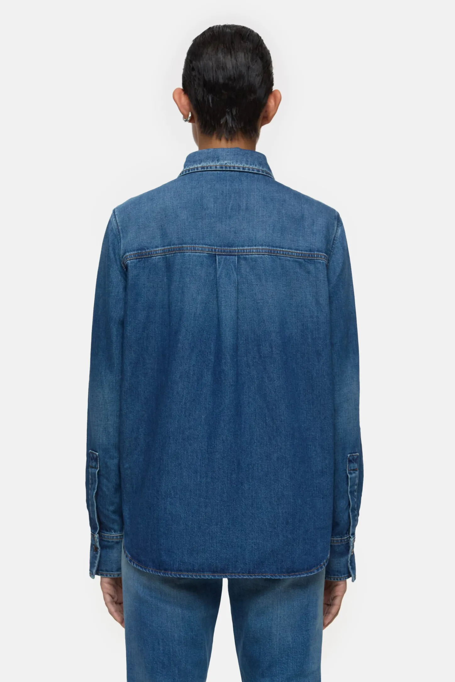 CLOSED Overhemden En Blouses>Blauw En Denim Donkerblauw