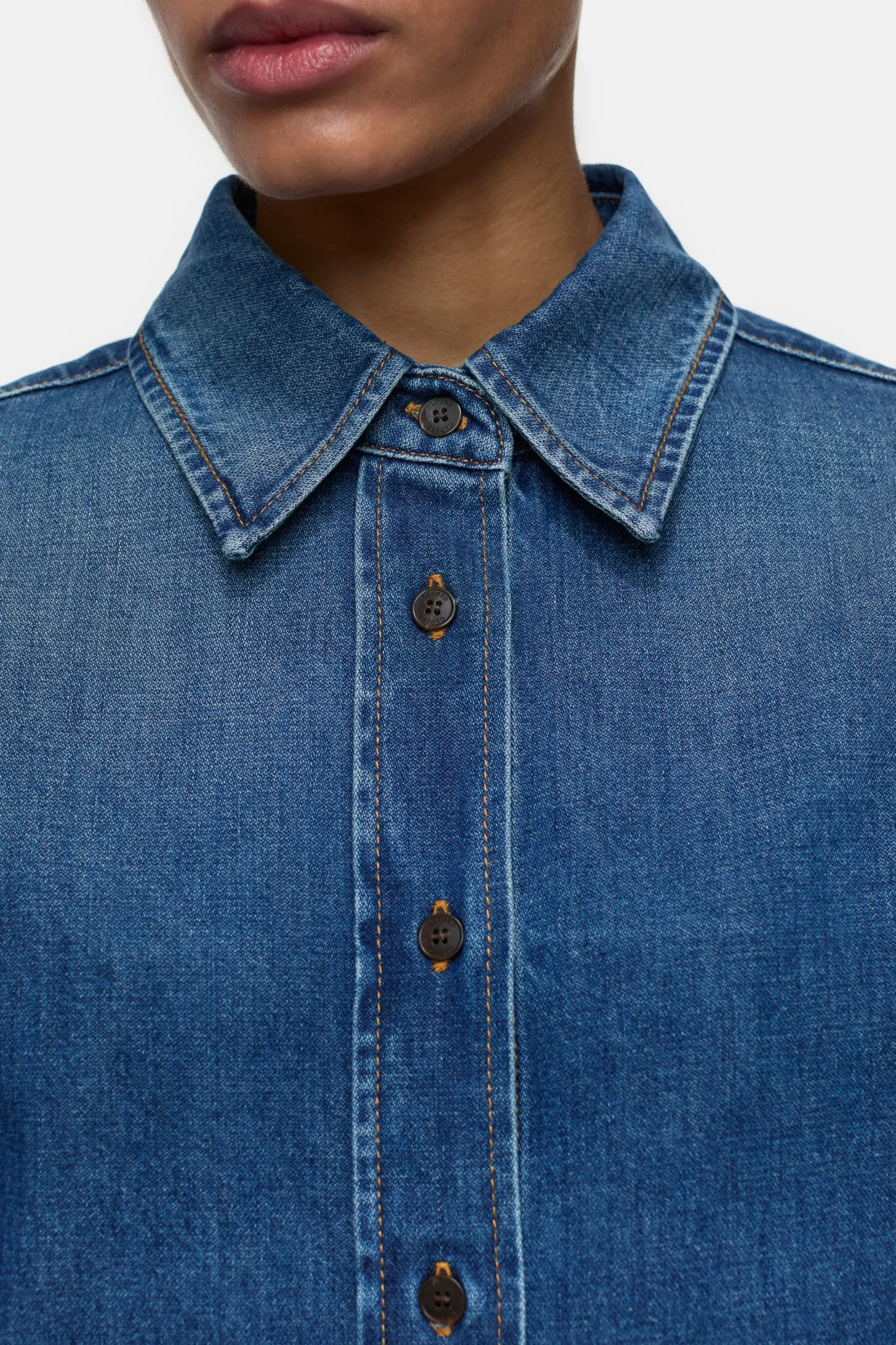 CLOSED Overhemden En Blouses>Blauw En Denim Donkerblauw