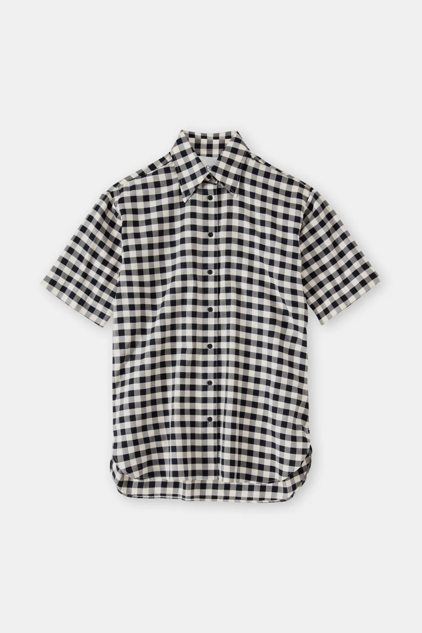 CLOSED Overhemden En Blouses>Blouse Met Vichy-Patroon Zwart