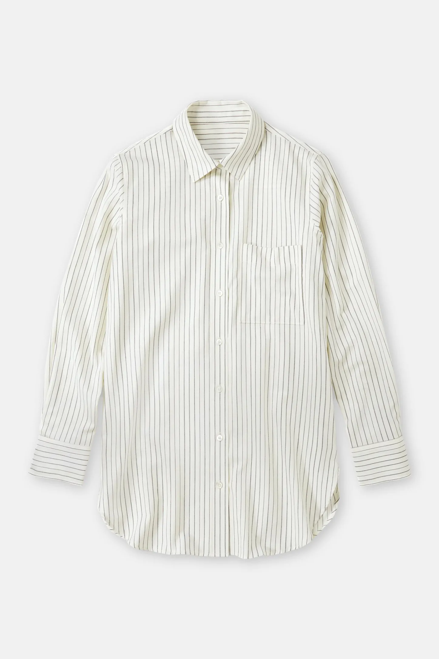 CLOSED Overhemden En Blouses>Bluse Uit Baumwoll-Mix Ivoor