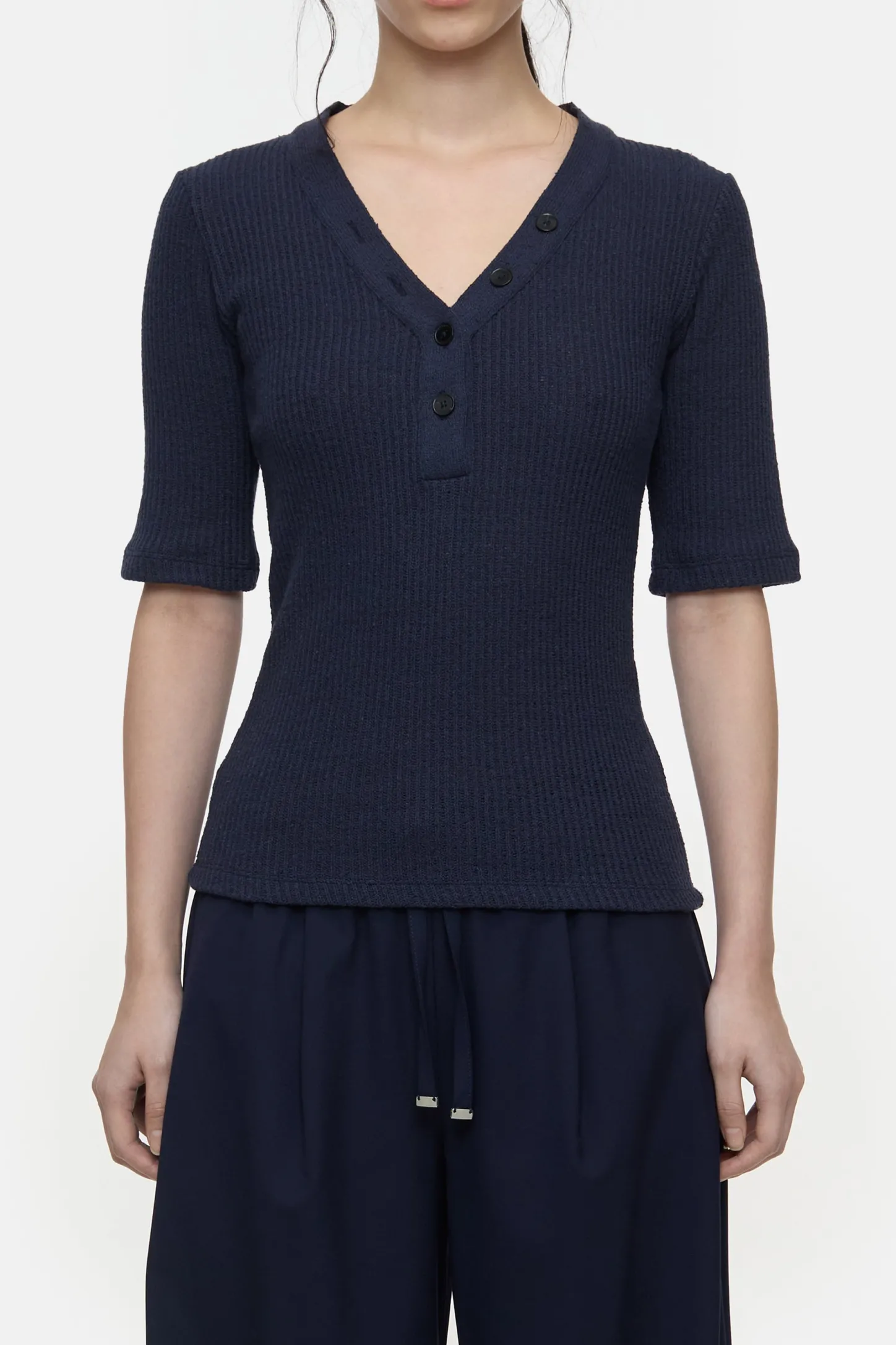 CLOSED T-Shirts>Boucle Overhemd Donkere Nacht