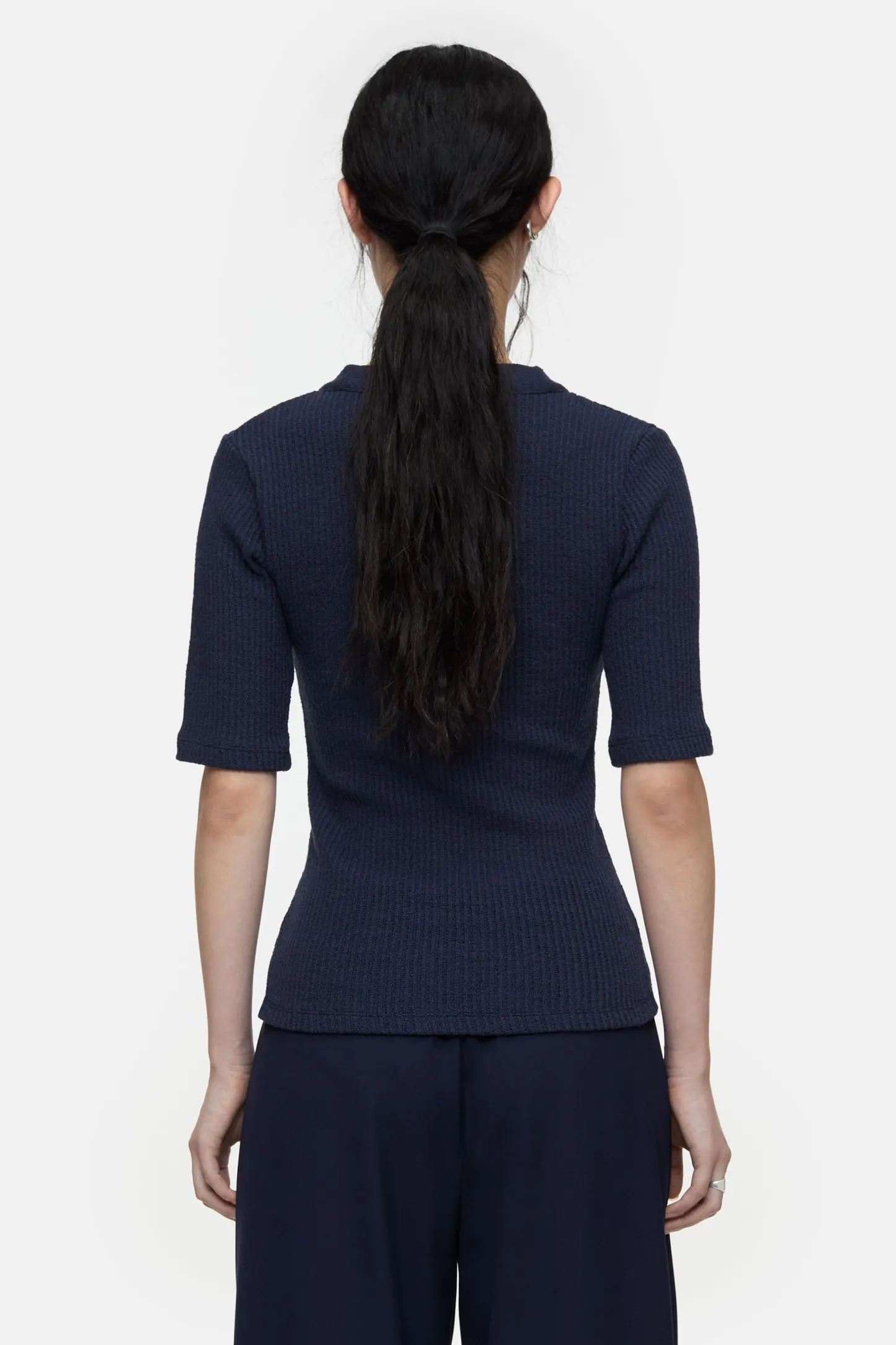 CLOSED T-Shirts>Boucle Overhemd Donkere Nacht