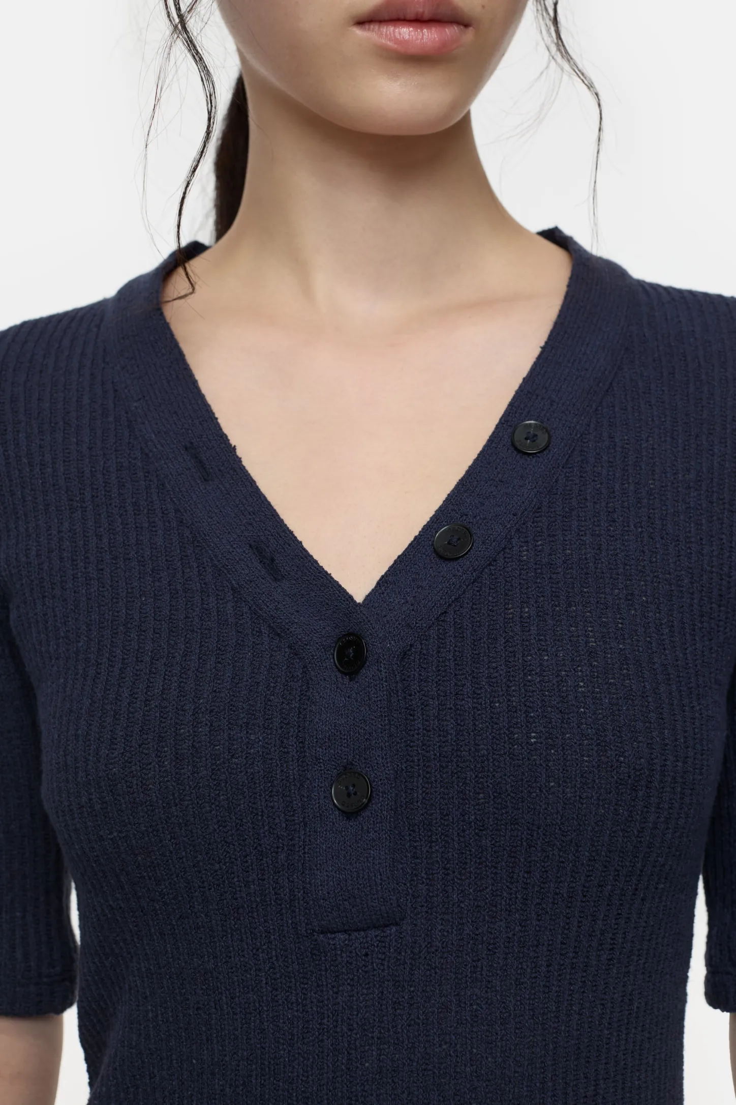 CLOSED T-Shirts>Boucle Overhemd Donkere Nacht