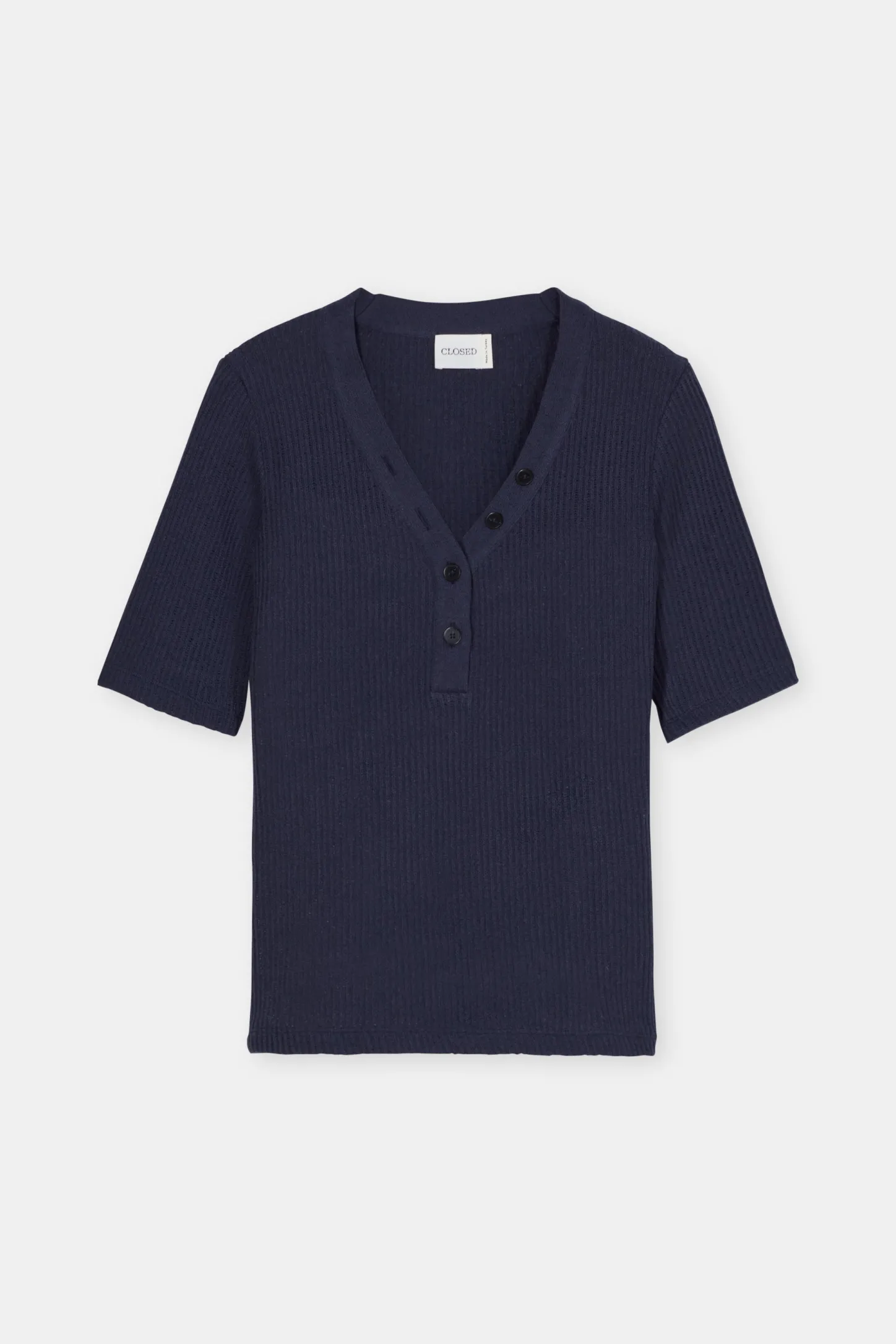 CLOSED T-Shirts>Boucle Overhemd Donkere Nacht