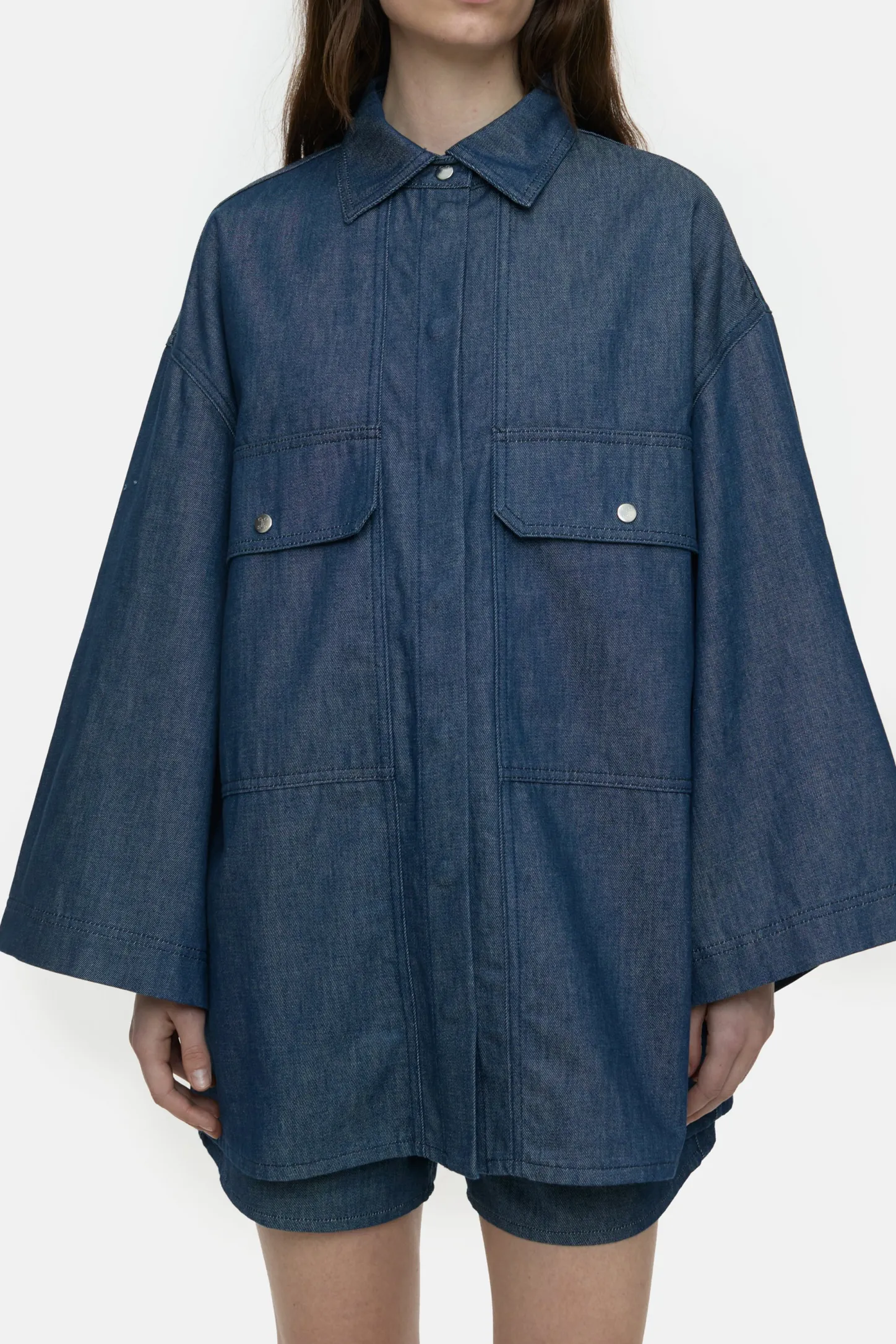 CLOSED Overhemden En Blouses>Boyfriend Denimoverhemd Donkerblauw
