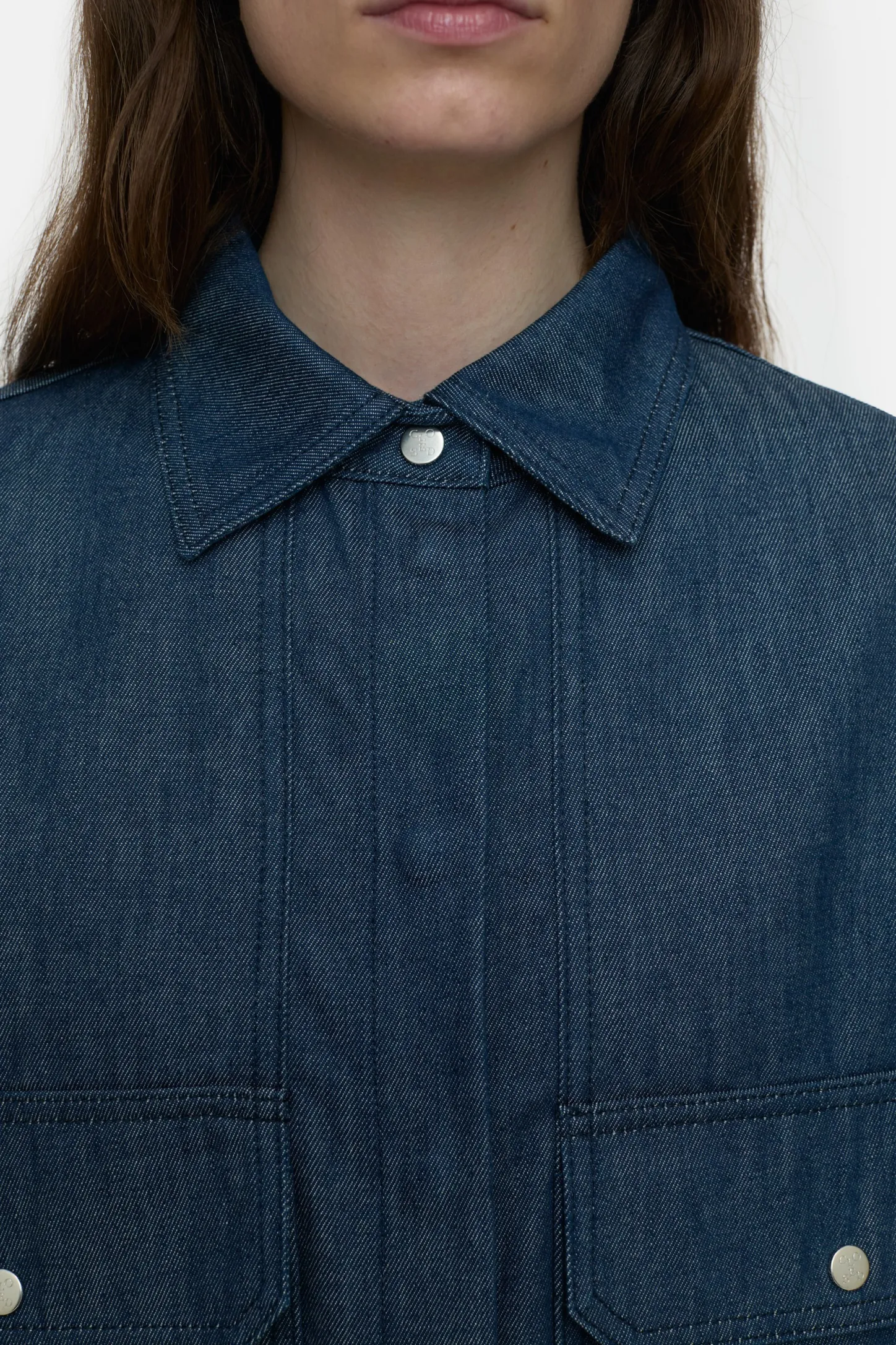 CLOSED Overhemden En Blouses>Boyfriend Denimoverhemd Donkerblauw