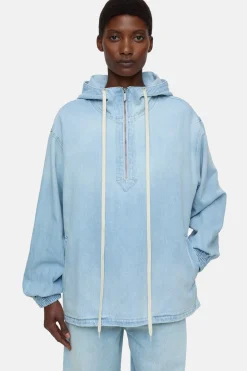 CLOSED Jassen En Jassen>Denim Hoodie Lichtblauw