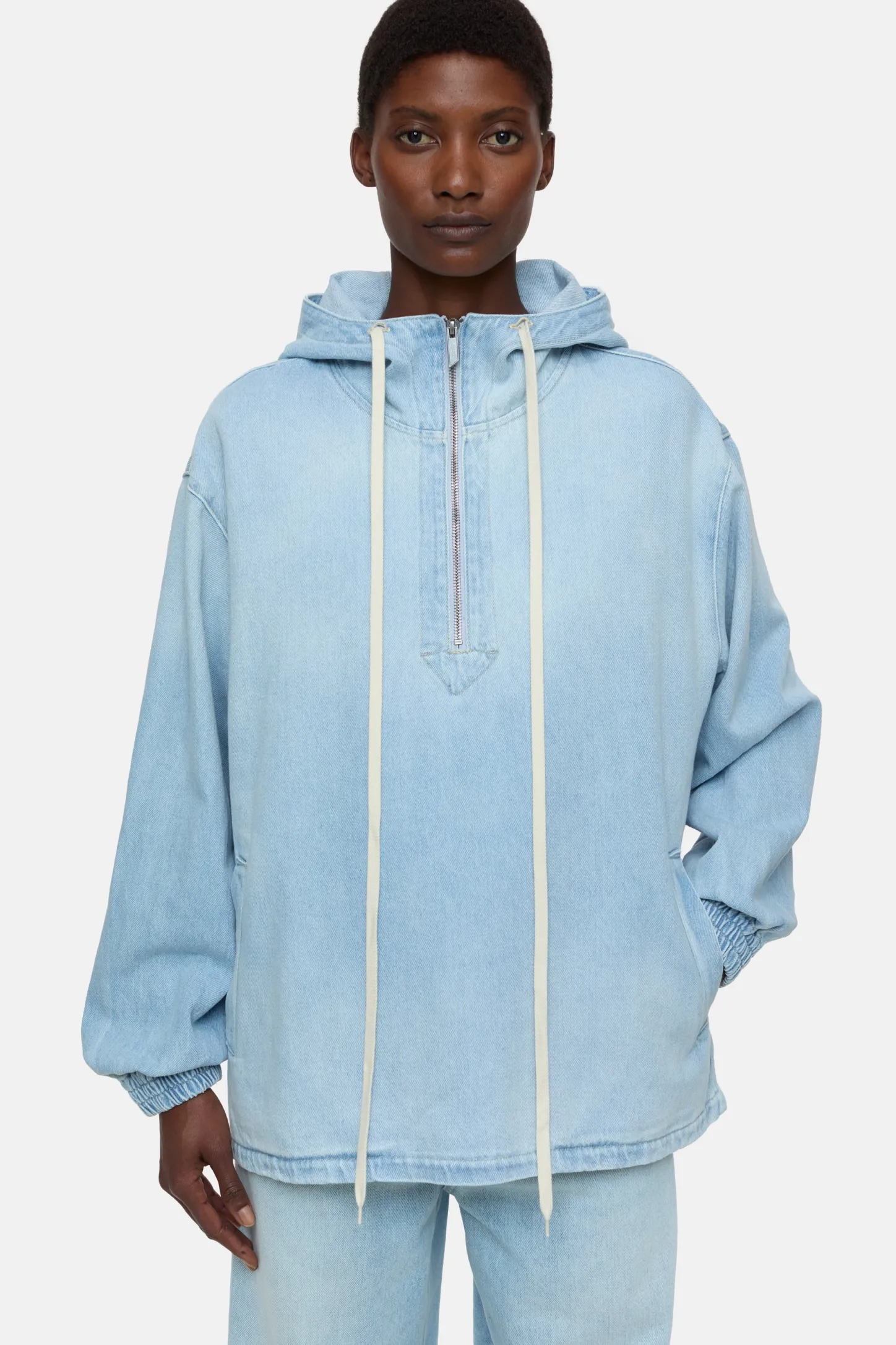 CLOSED Jassen En Jassen>Denim Hoodie Lichtblauw