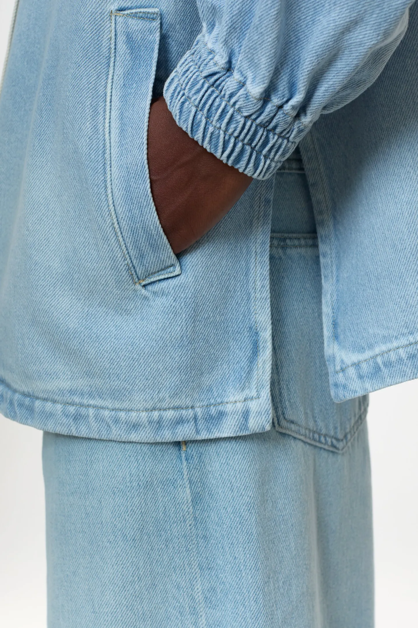 CLOSED Jassen En Jassen>Denim Hoodie Lichtblauw