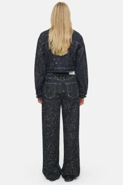 CLOSED Jassen En Jassen>Denim Jack Met Kleurspattenafwerking Primair Geel