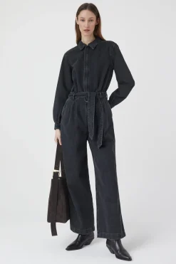CLOSED Ras>Denim Jumpsuit Donker Grijs
