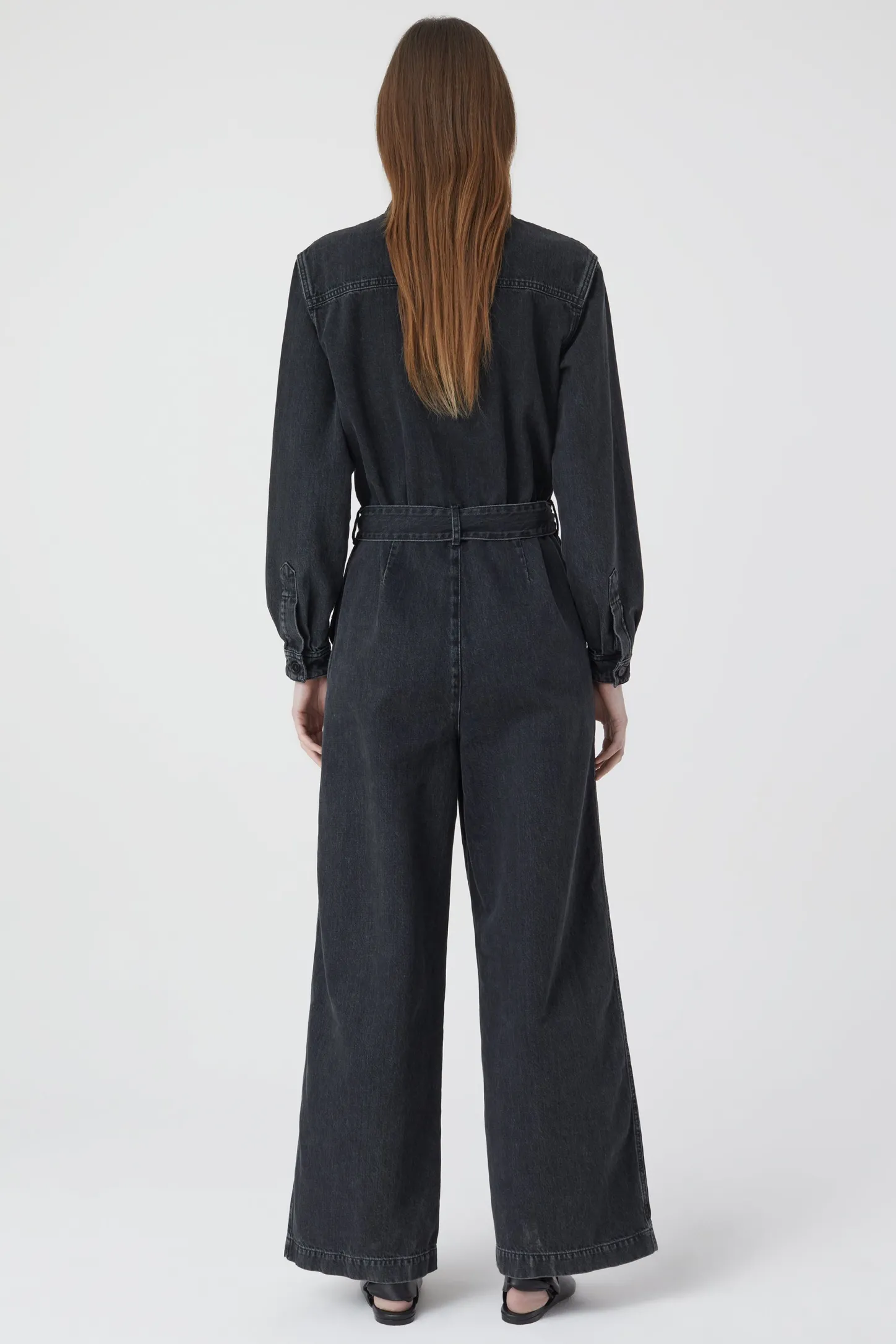 CLOSED Ras>Denim Jumpsuit Donker Grijs