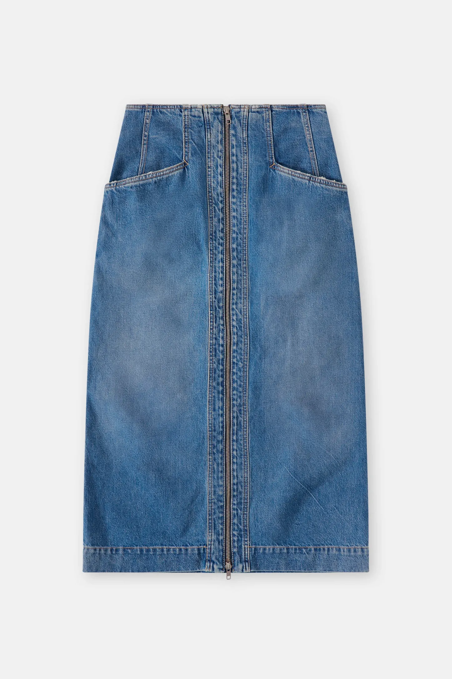 CLOSED Rokken>Denim Kokerrok Midden Blauw