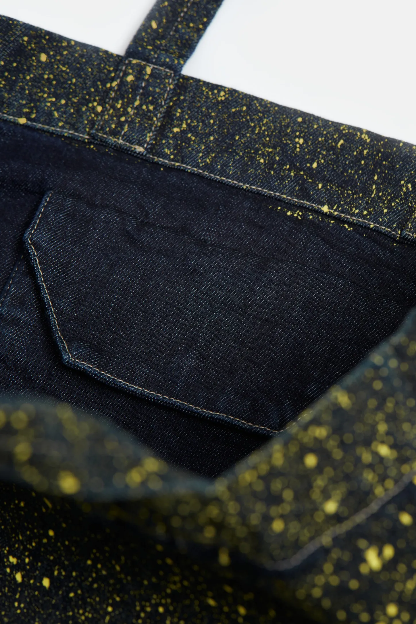 CLOSED Tassen>Denim Tasje Met Kleurspatten Primair Geel