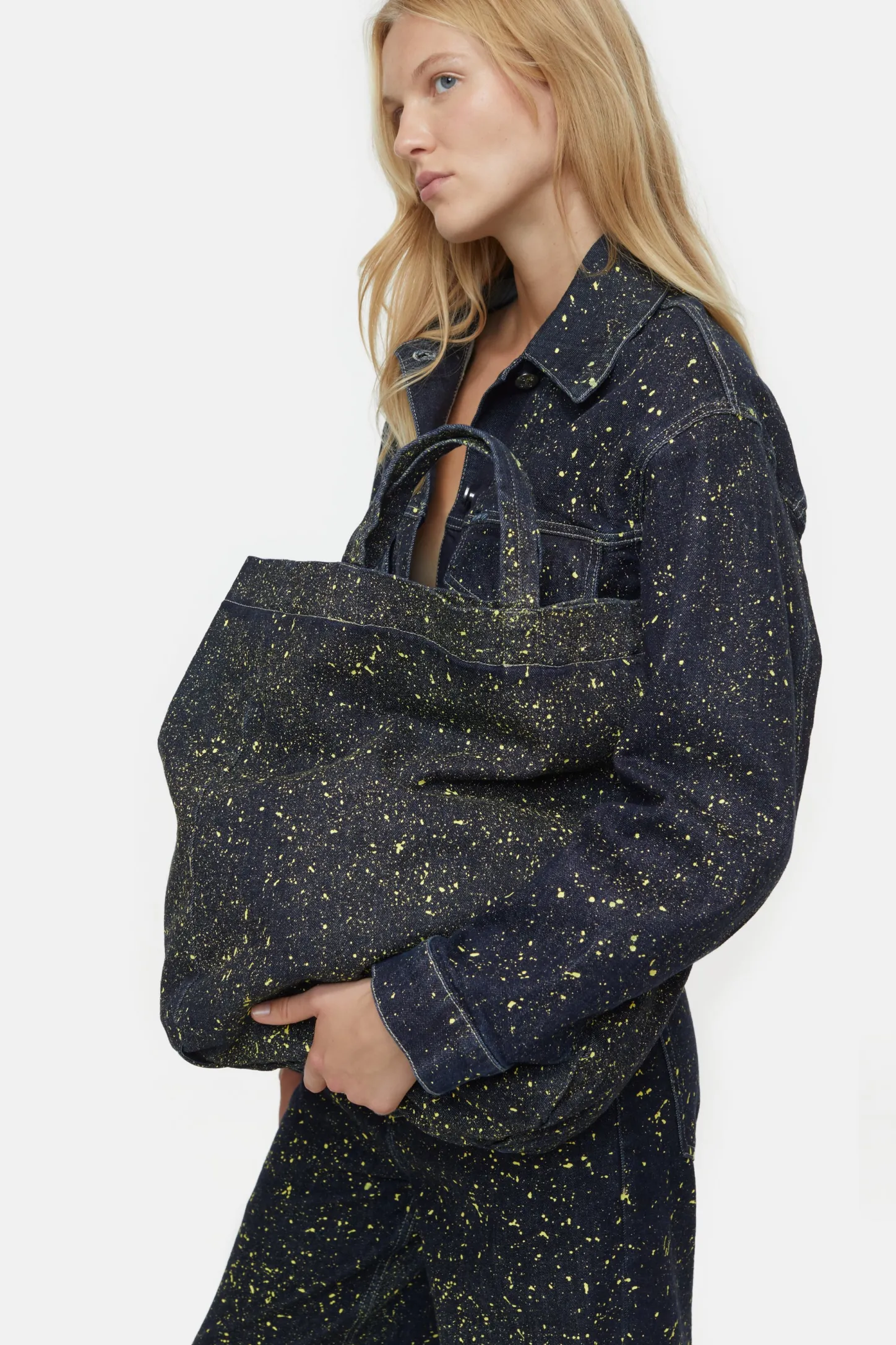 CLOSED Tassen>Denim Tasje Met Kleurspatten Primair Geel