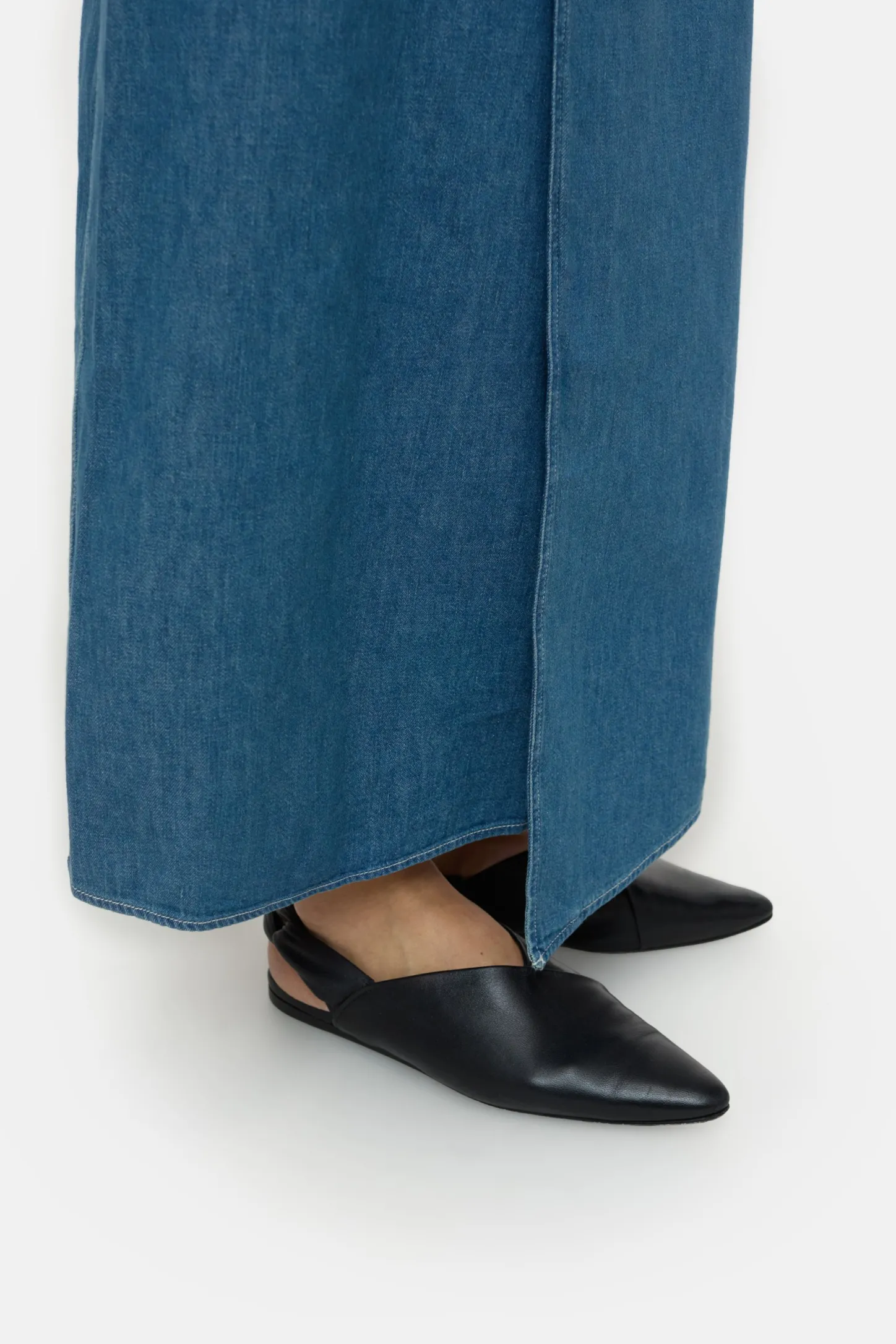 CLOSED Rokken>Denim Wikkelrok Midden Blauw