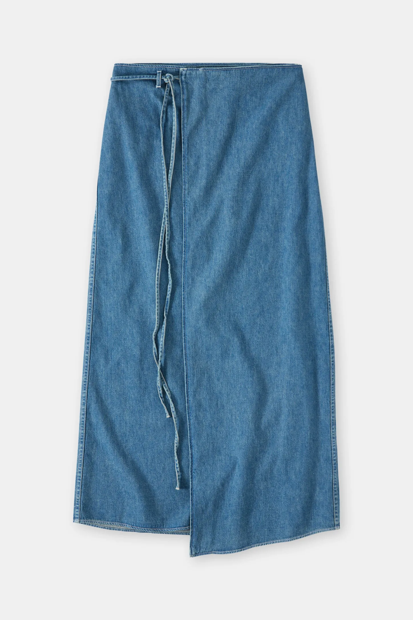 CLOSED Rokken>Denim Wikkelrok Midden Blauw