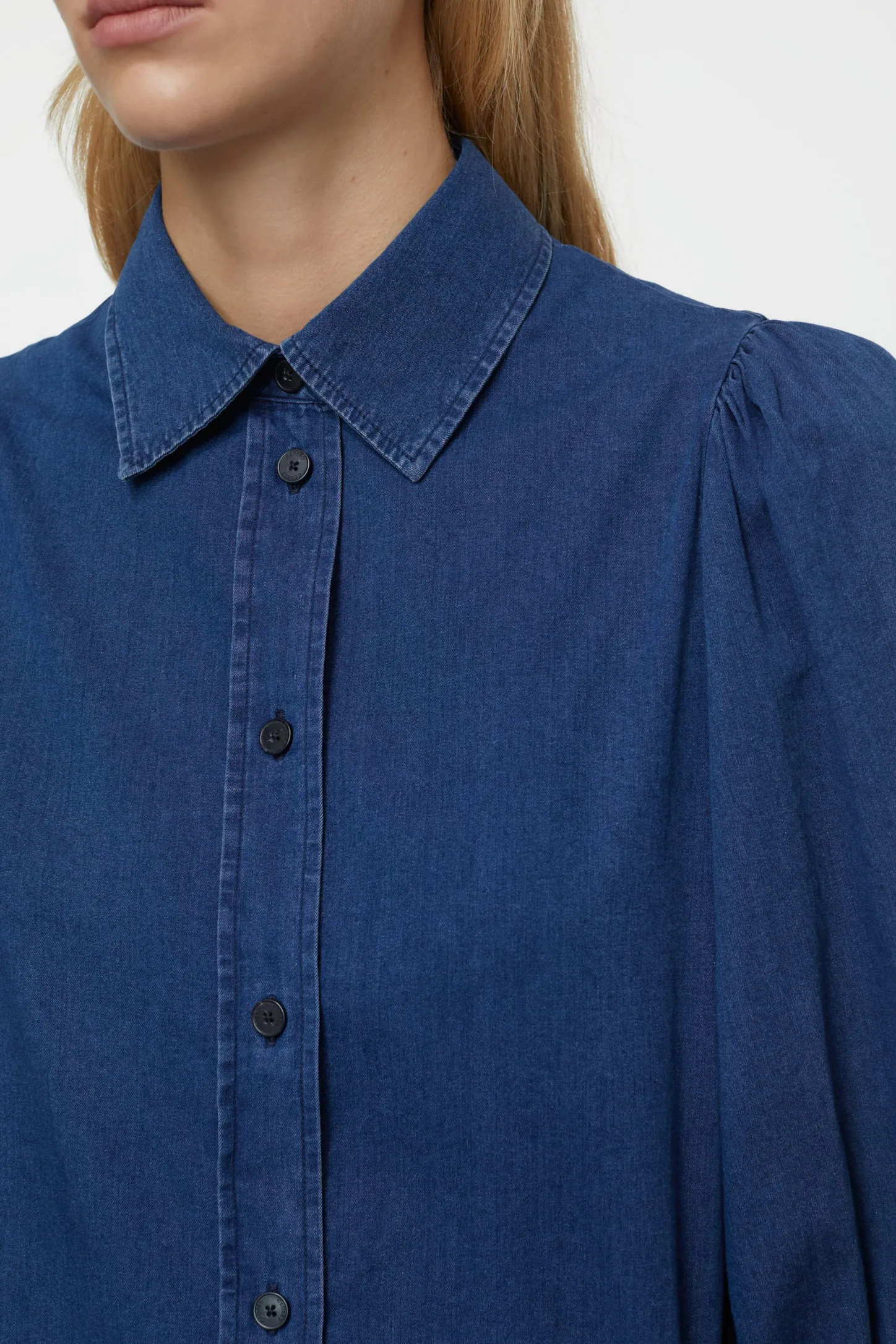 CLOSED Overhemden En Blouses>Denimblouse Donkerblauw