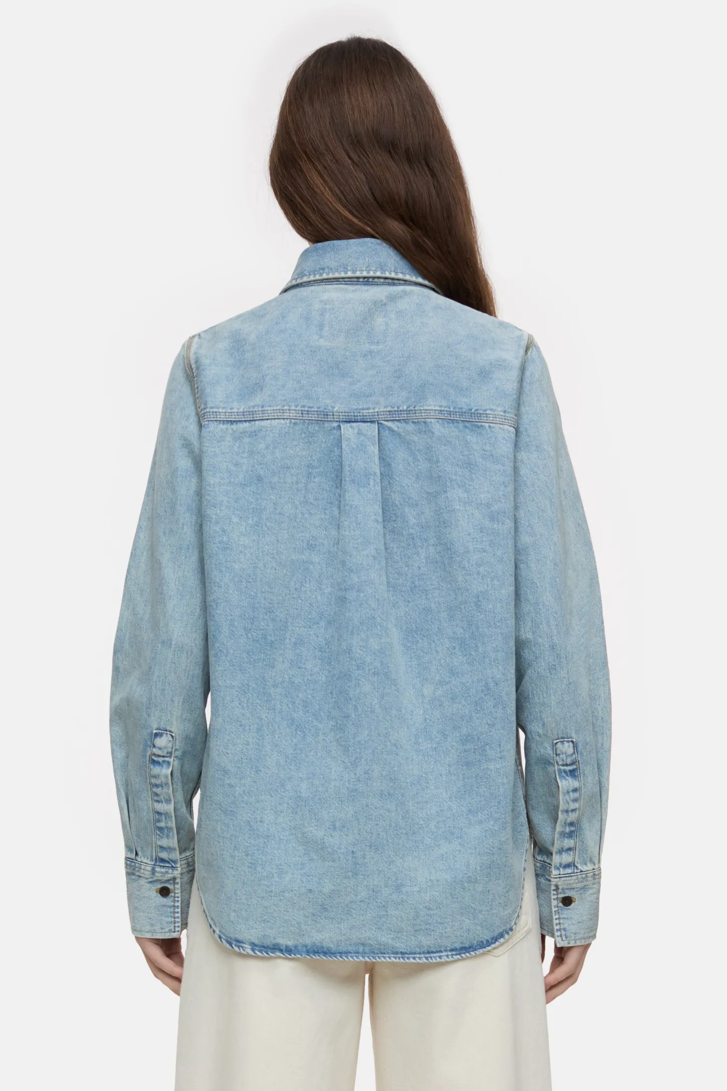 CLOSED Overhemden En Blouses>Denimoverhemd Midden Blauw