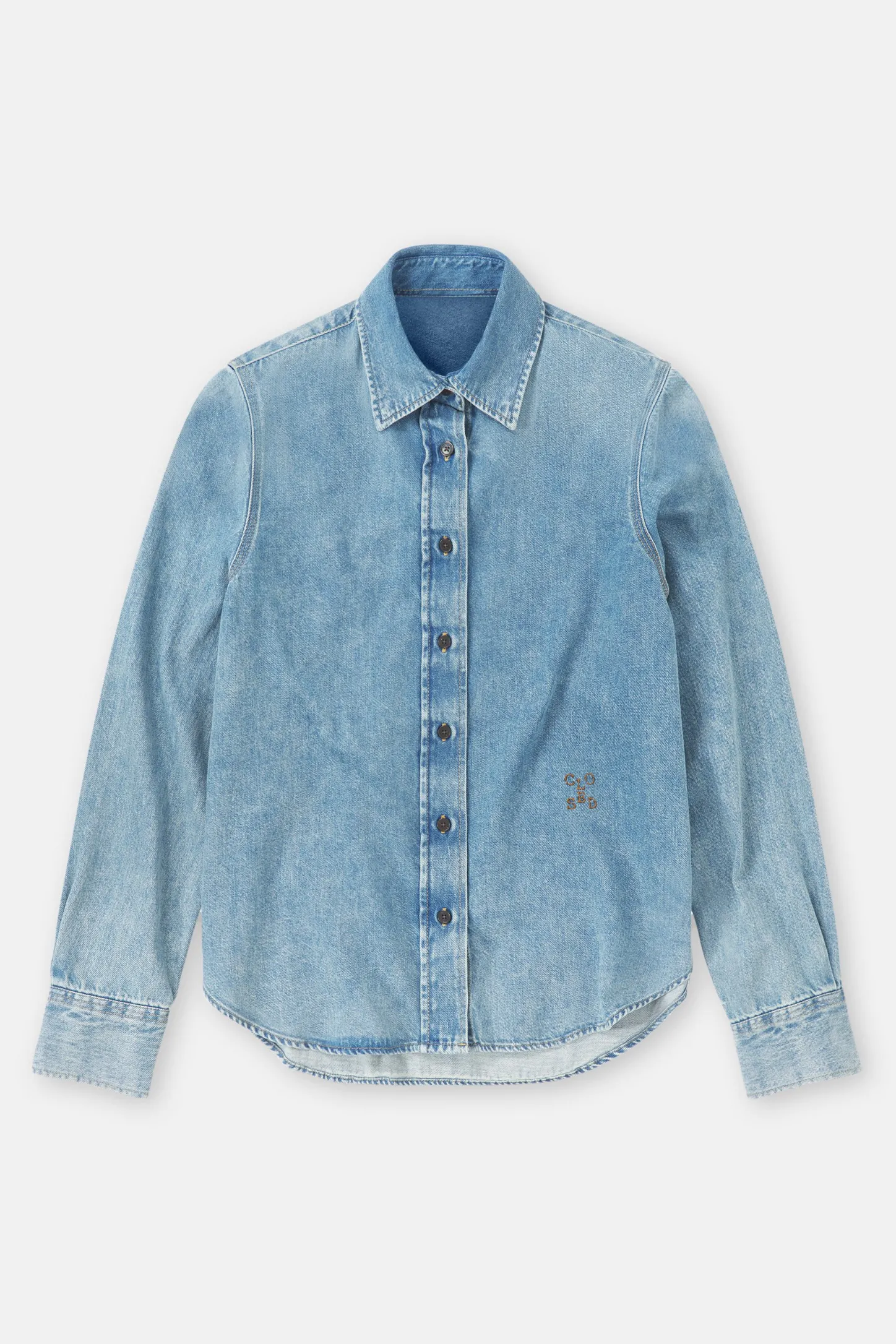 CLOSED Overhemden En Blouses>Denimoverhemd Midden Blauw