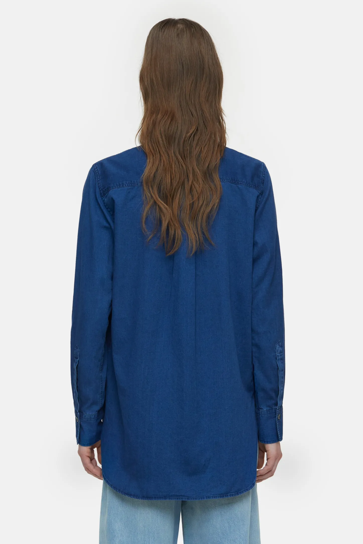 CLOSED Overhemden En Blouses>Denimoverhemd Donkerblauw