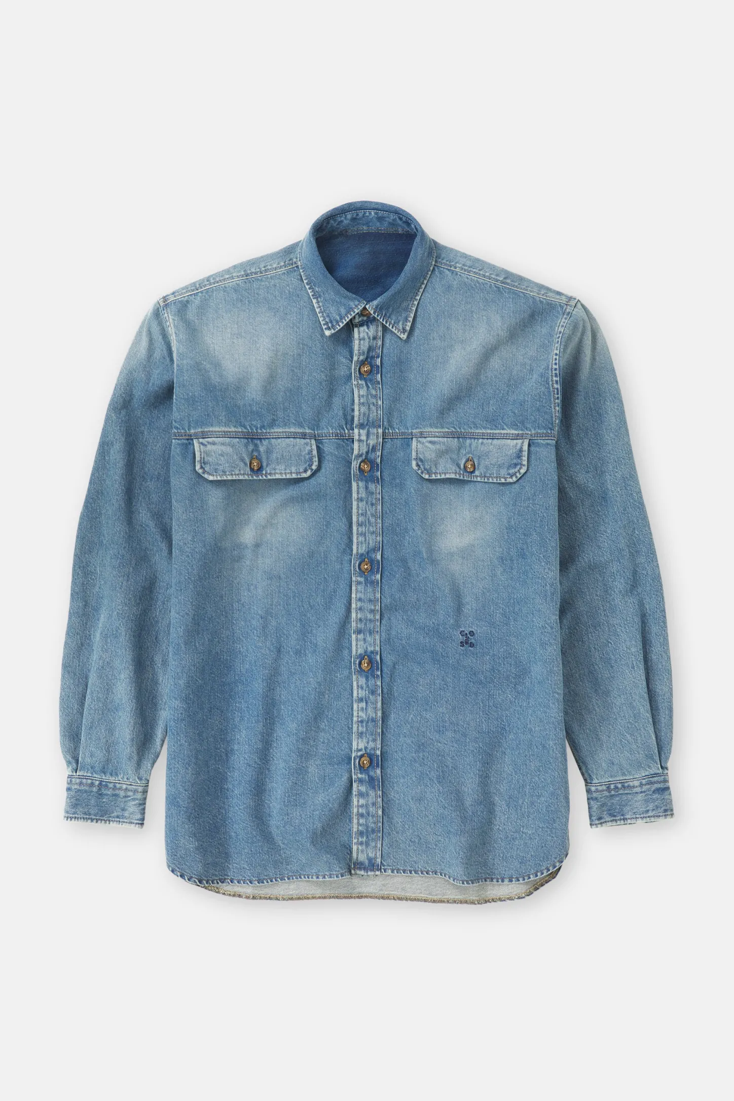CLOSED Overhemden>Denimoverhemd Midden Blauw