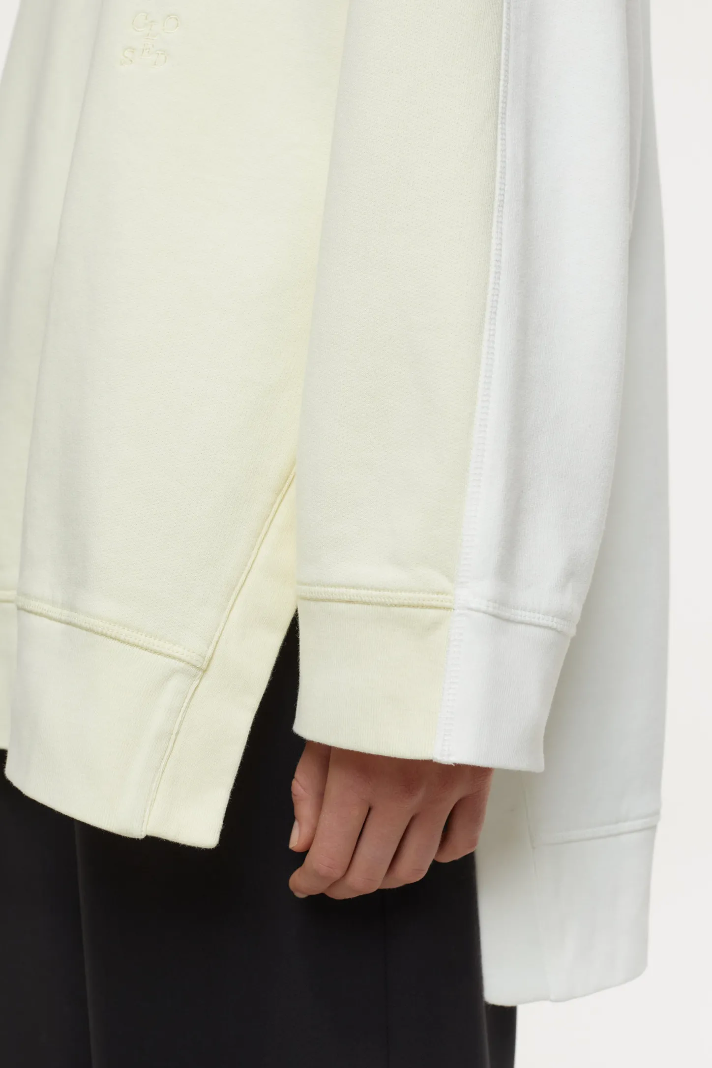 CLOSED Sweatshirts>Extra Grote Capuchon Vanille