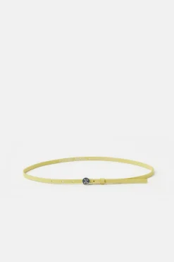 CLOSED Riemen>Fijne Leren Riem Primair Geel