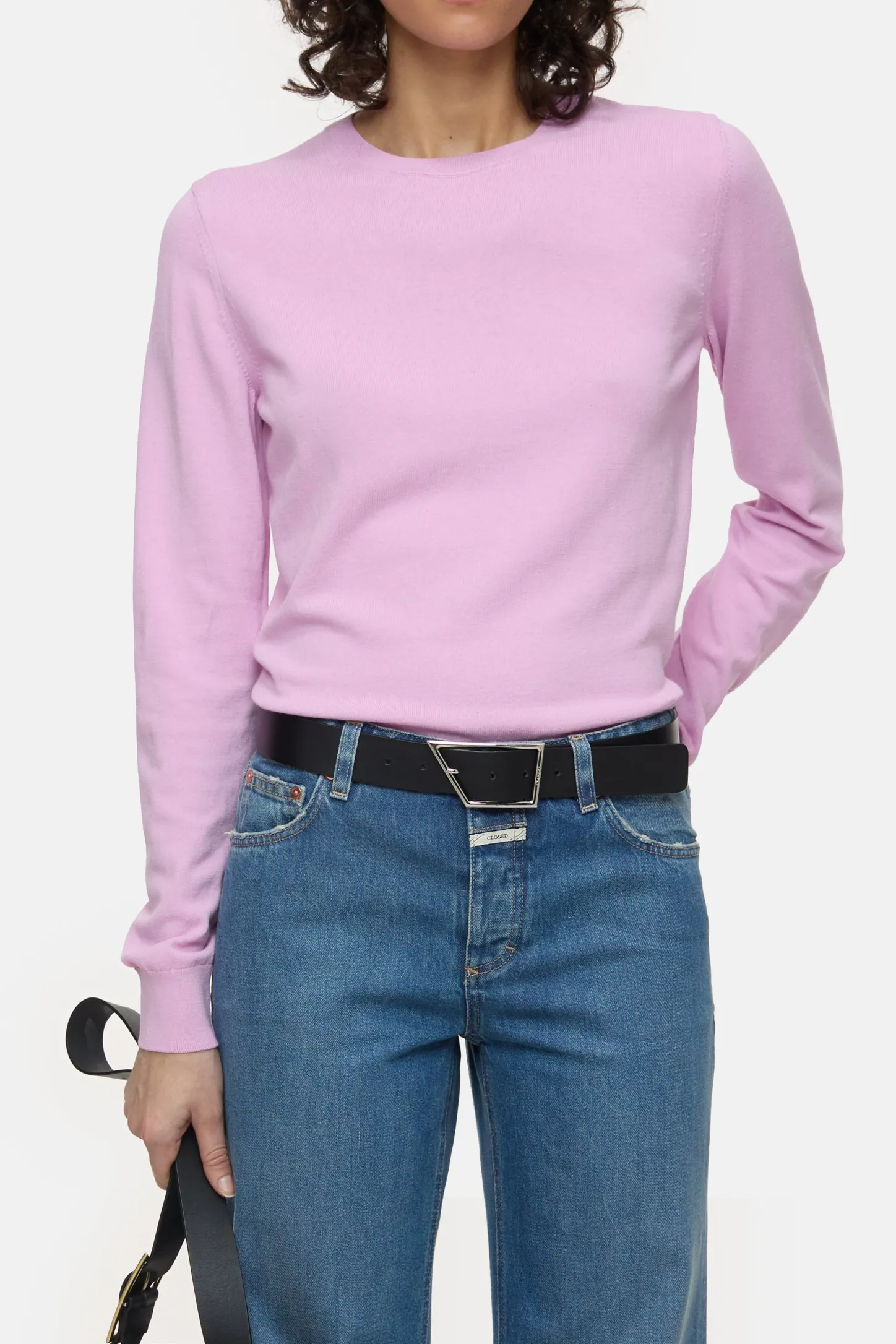 CLOSED Breisels>Fijngebreide Trui Roze Pony