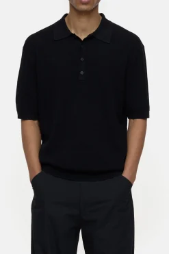 CLOSED Breisels>Gebreid Poloshirt Zwart