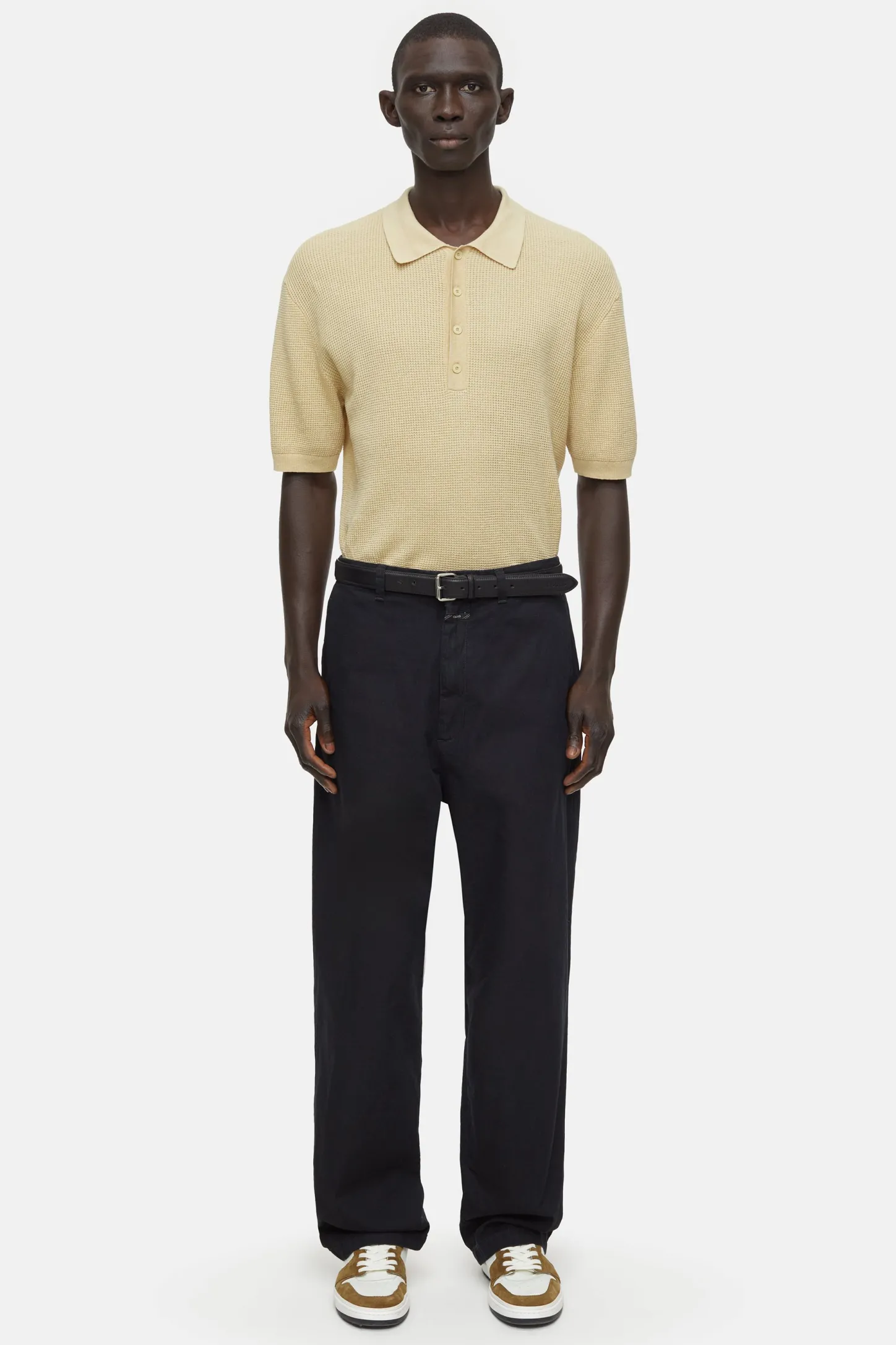 CLOSED Breisels>Gebreid Poloshirt Sahara Zand