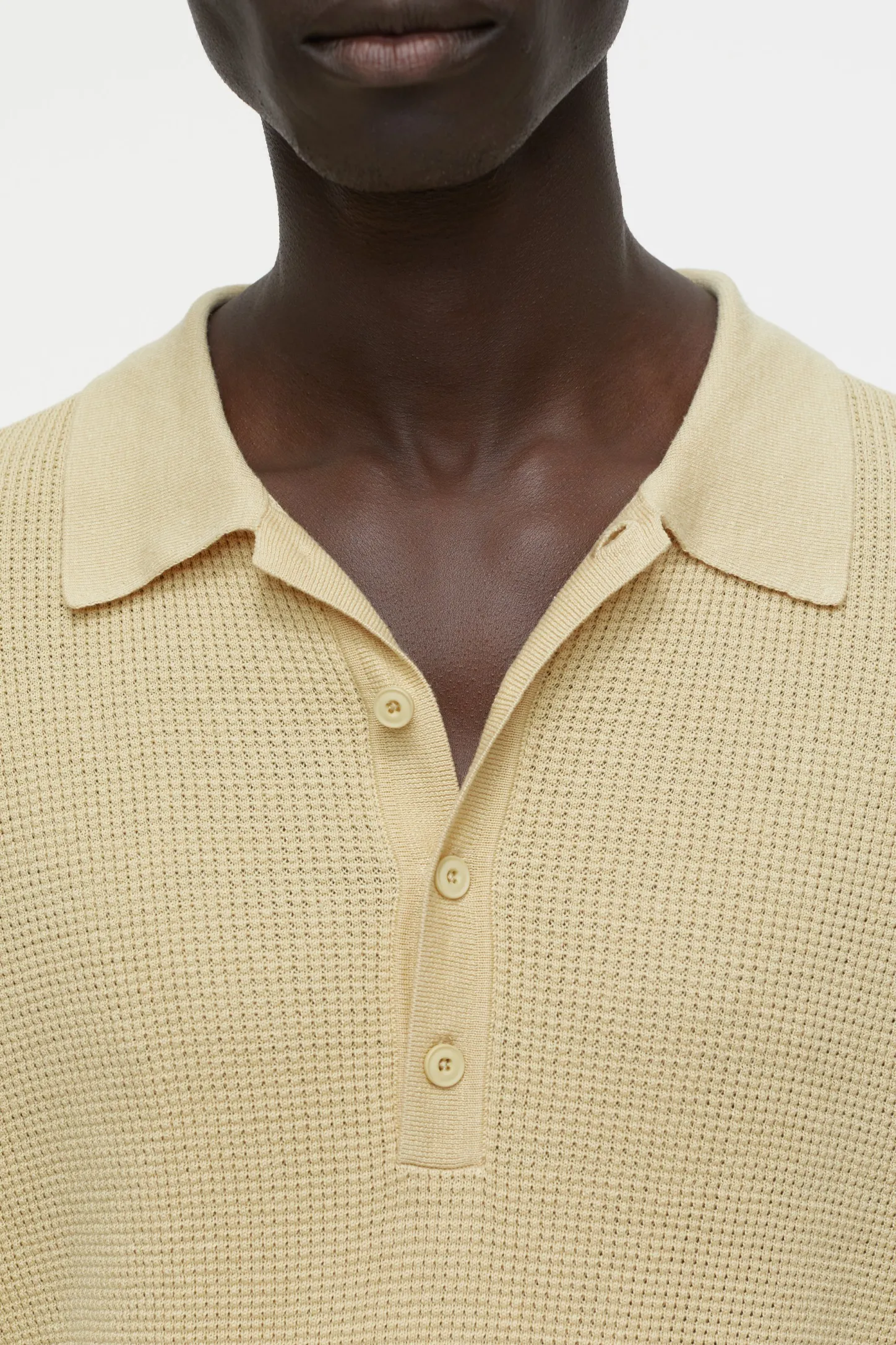 CLOSED Breisels>Gebreid Poloshirt Sahara Zand
