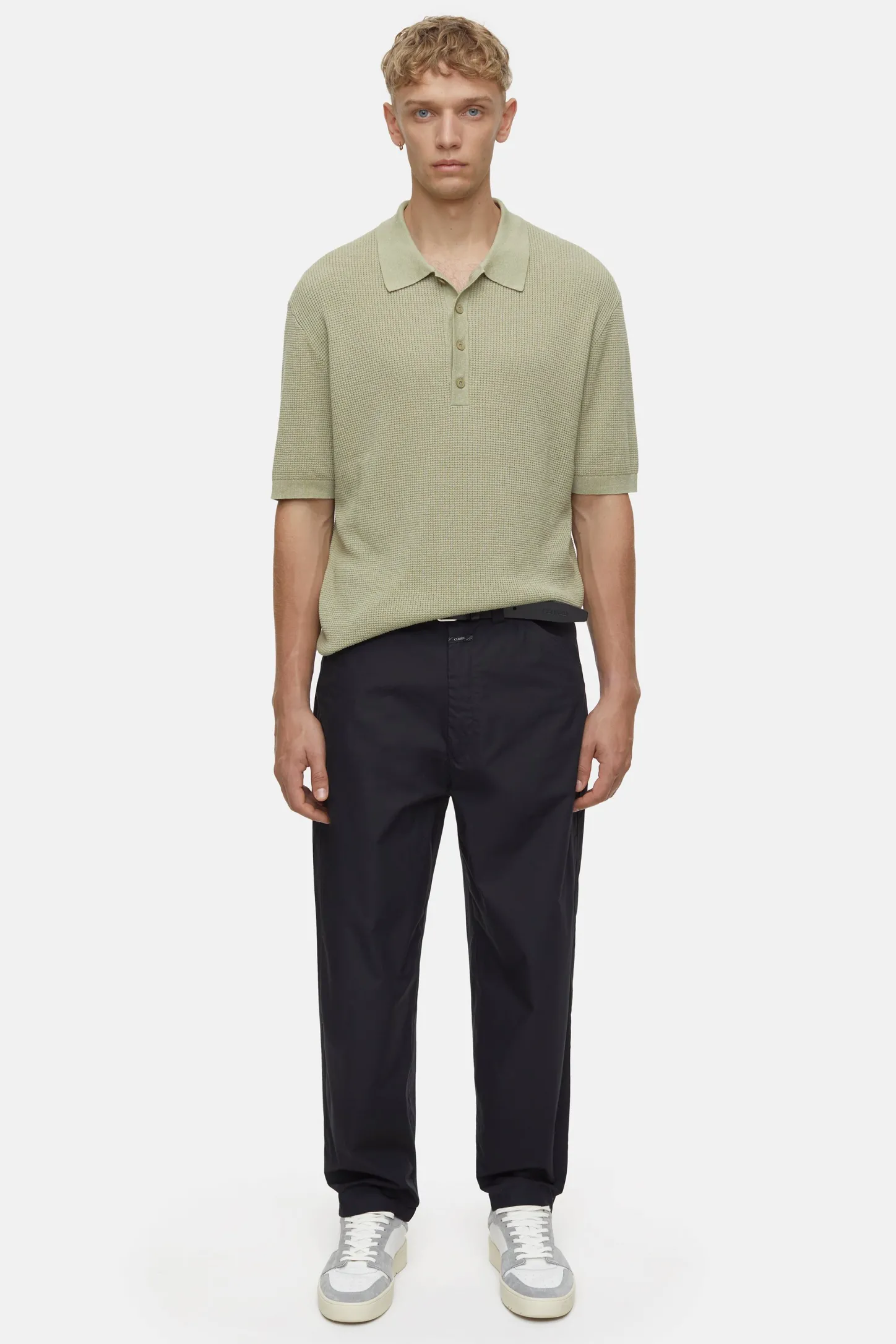 CLOSED Breisels>Gebreid Poloshirt Salie Jij