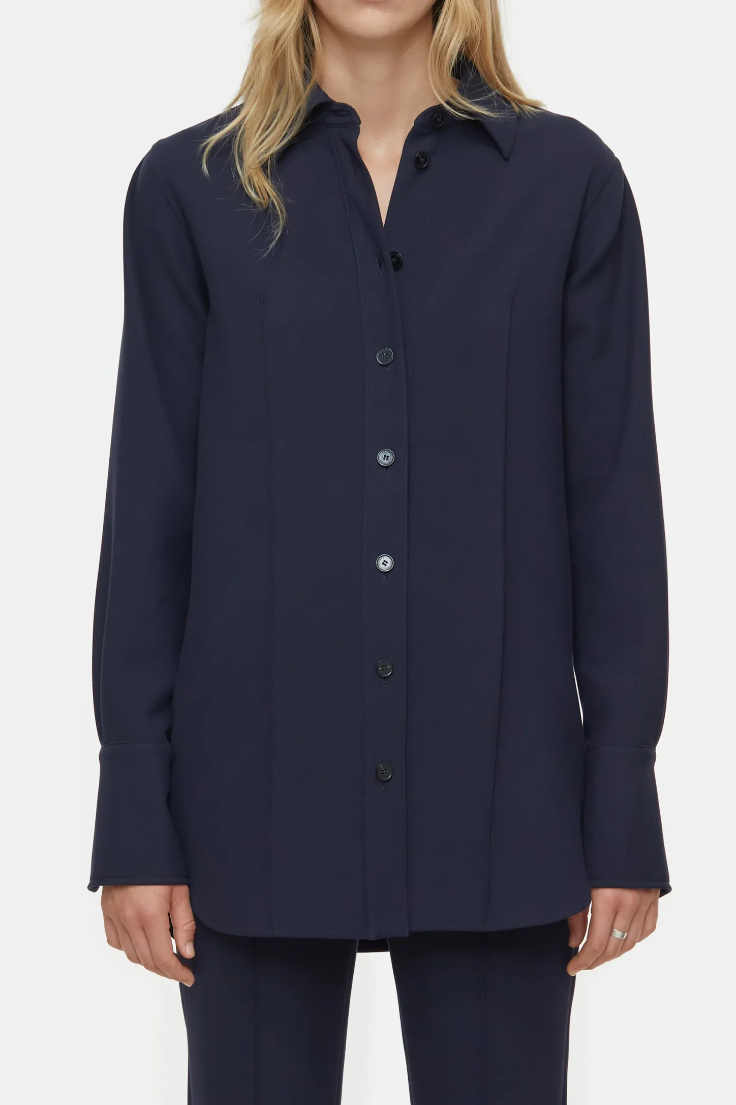 CLOSED Overhemden En Blouses>Geplooide Blouse Donkere Nacht