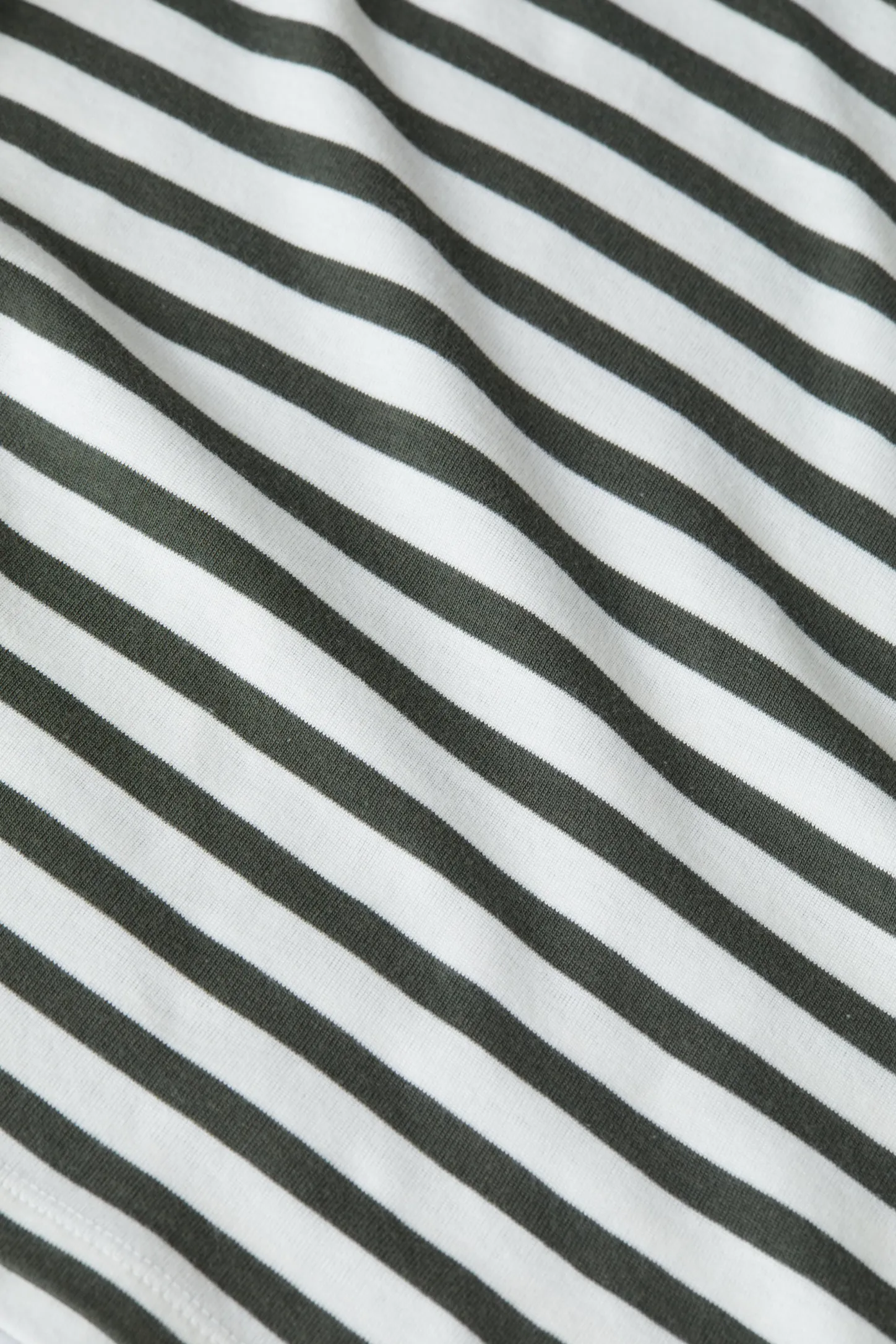 CLOSED T-Shirts>Gestreept T-Shirt Groen Onkruid