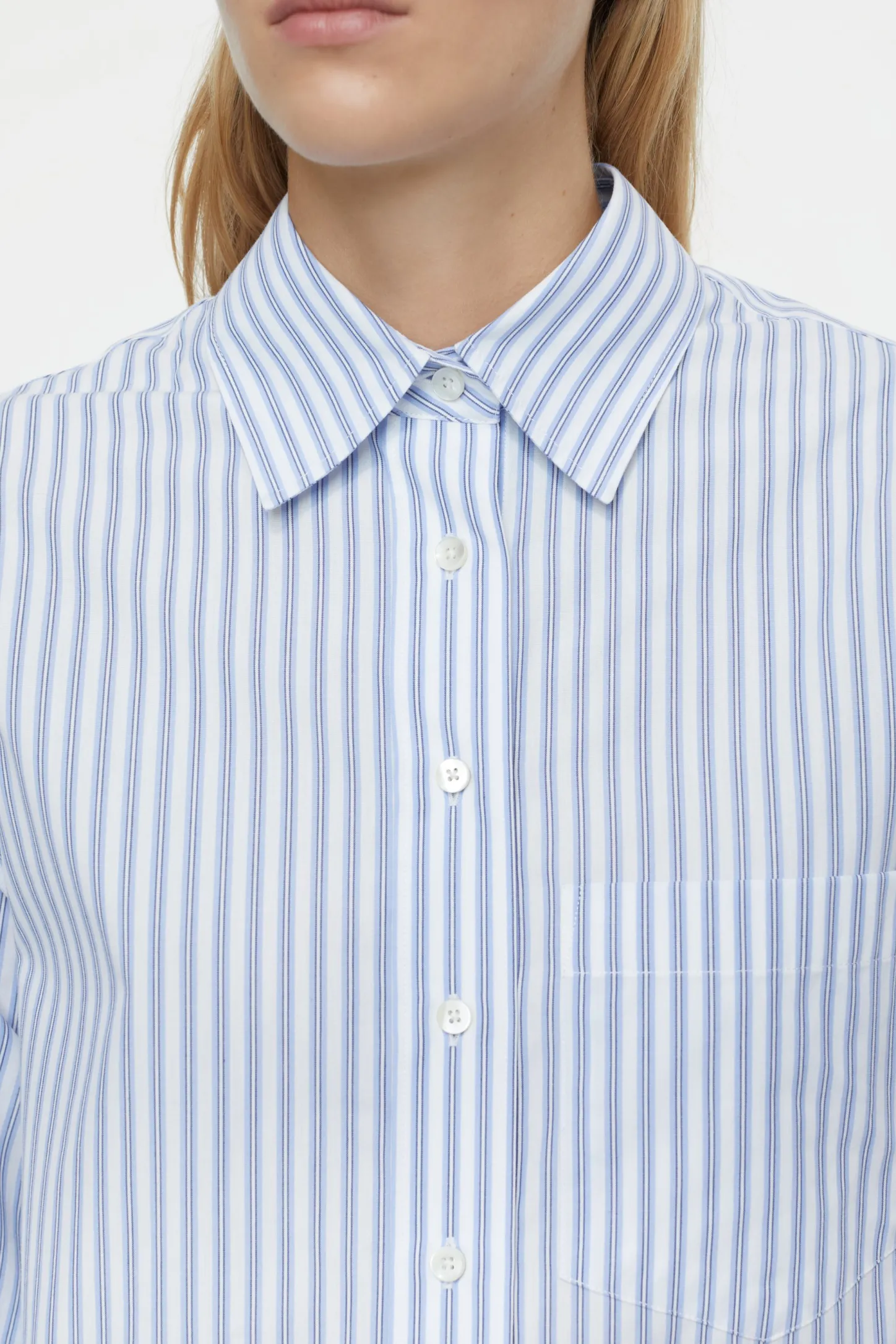 CLOSED Overhemden En Blouses>Gestreepte Blouse Blauwe Horizon